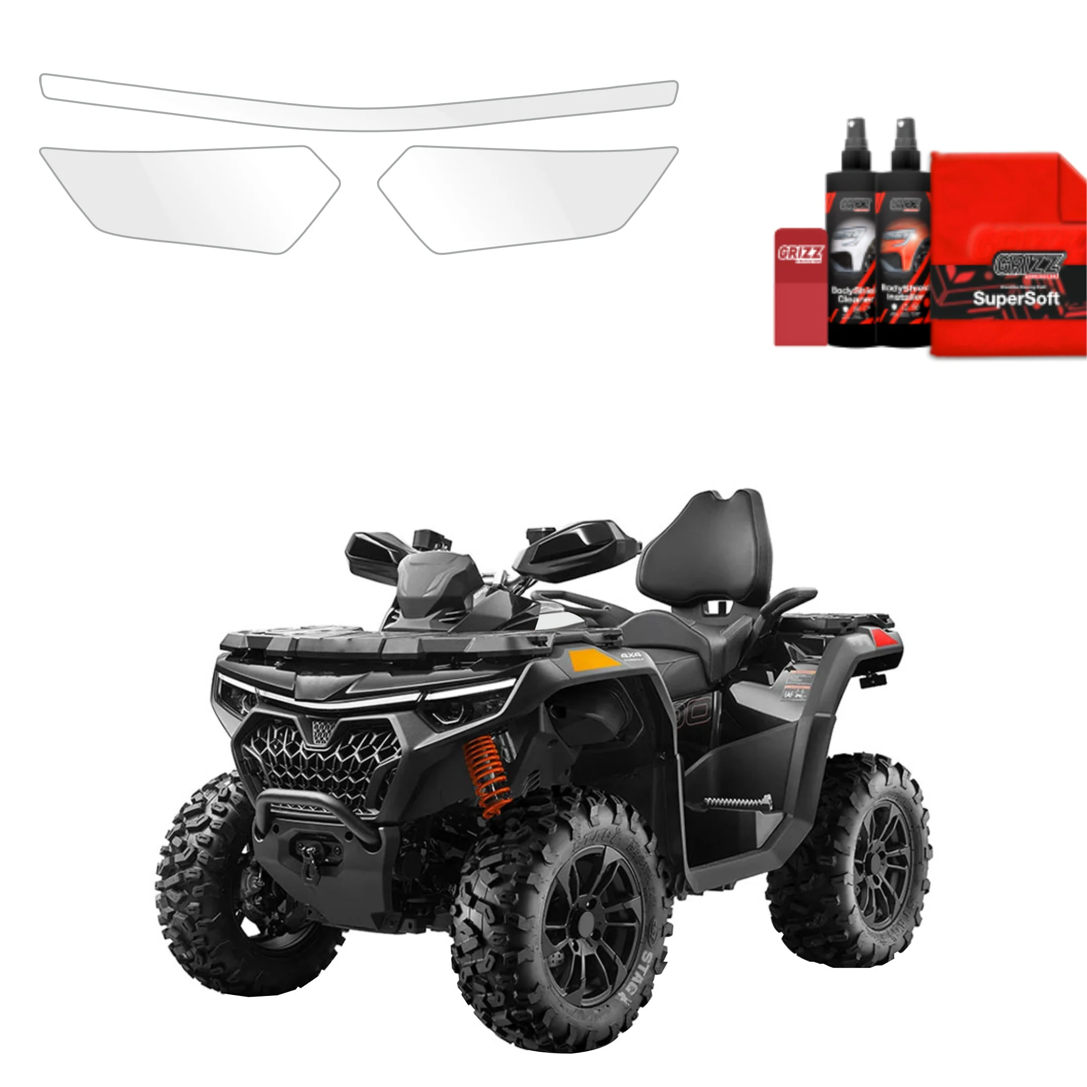 2in1 Schutzfolie Grizz Protector - CFMOTO CFORCE 1000 Touring