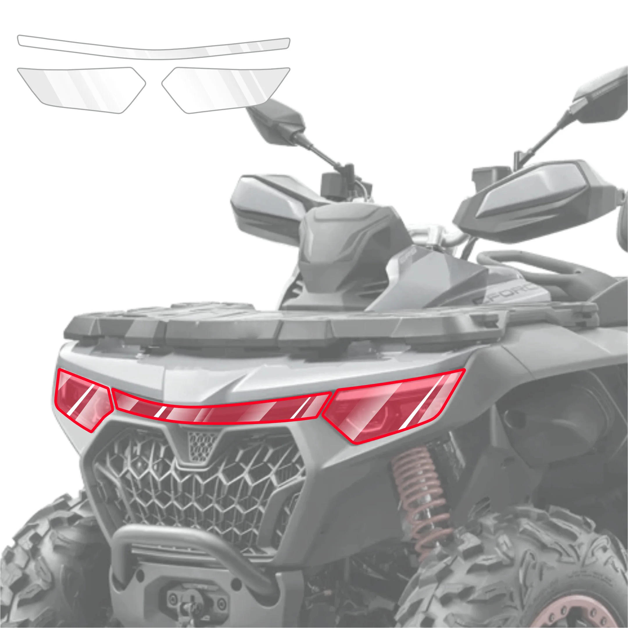2in1 Schutzfolie Grizz Protector - CFMOTO CFORCE 1000 Touring - Image 2