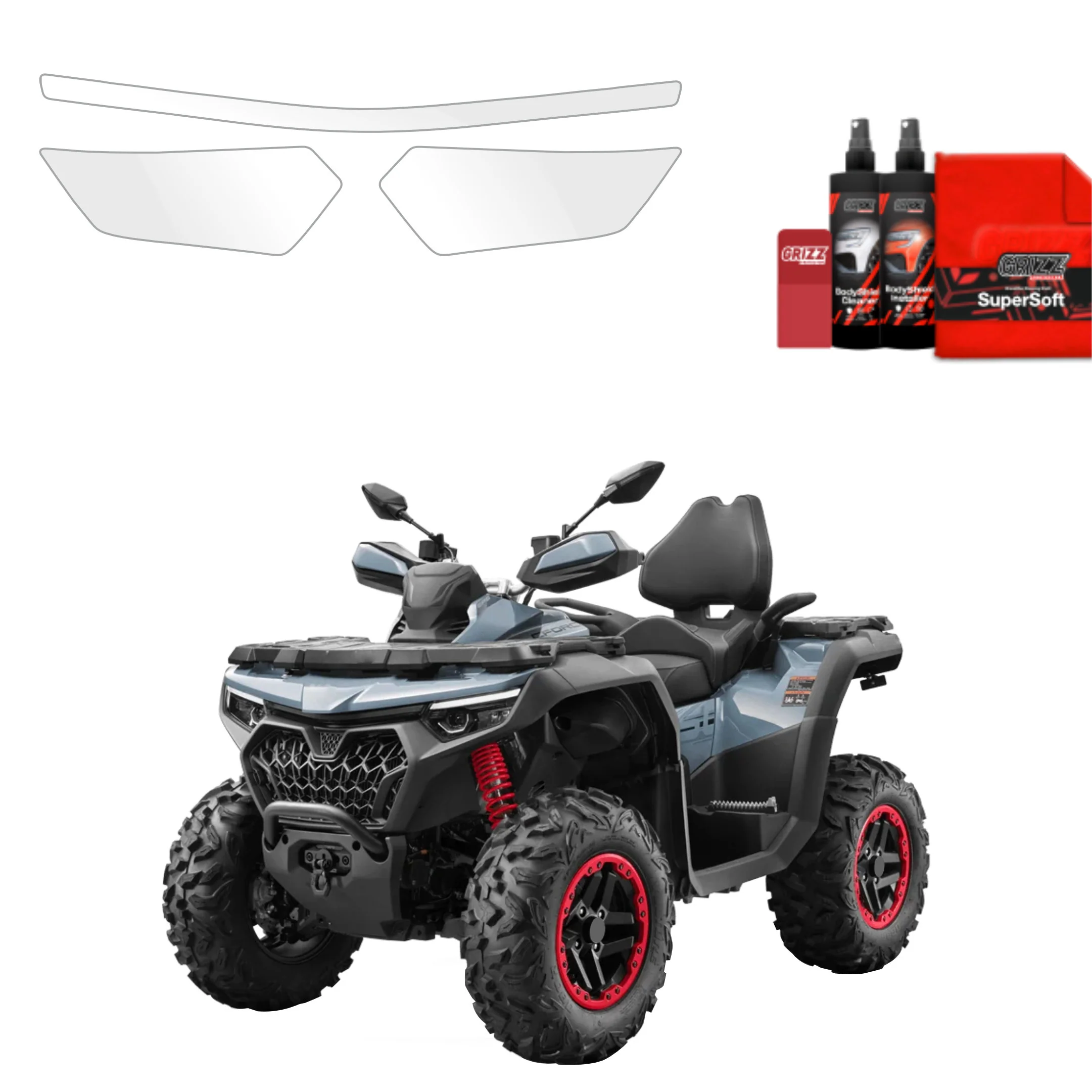 2in1 Schutzfolie Grizz Protector - CFMOTO CFORCE 850 Touring