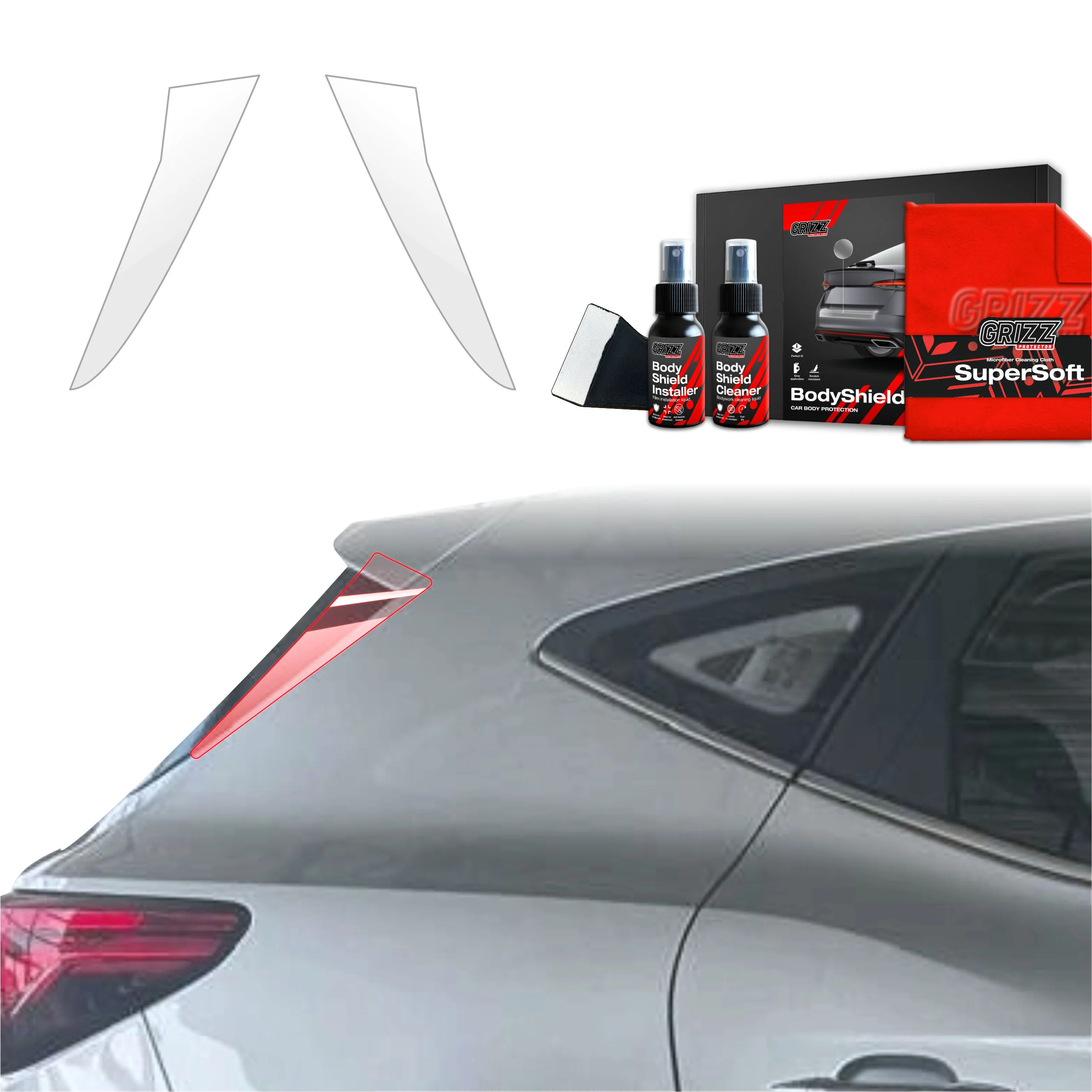 2in1 Schutzfolie Grizz Protector für C-Säule - MG ZS Classic (2019-2025)