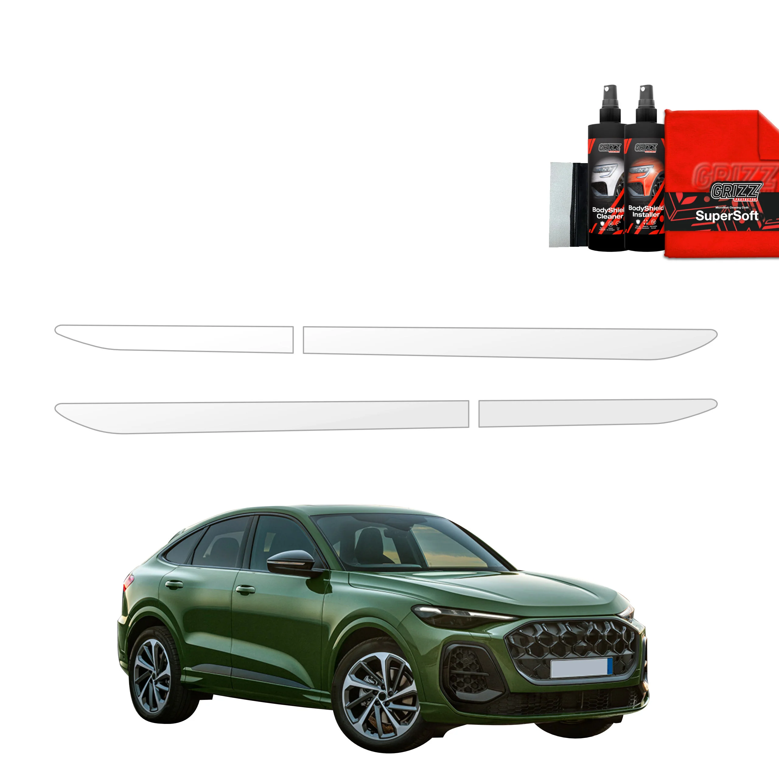 2in1 Schutzfolie Grizz Protector für die Türleiste  - Audi Q5 Sportback (2025)