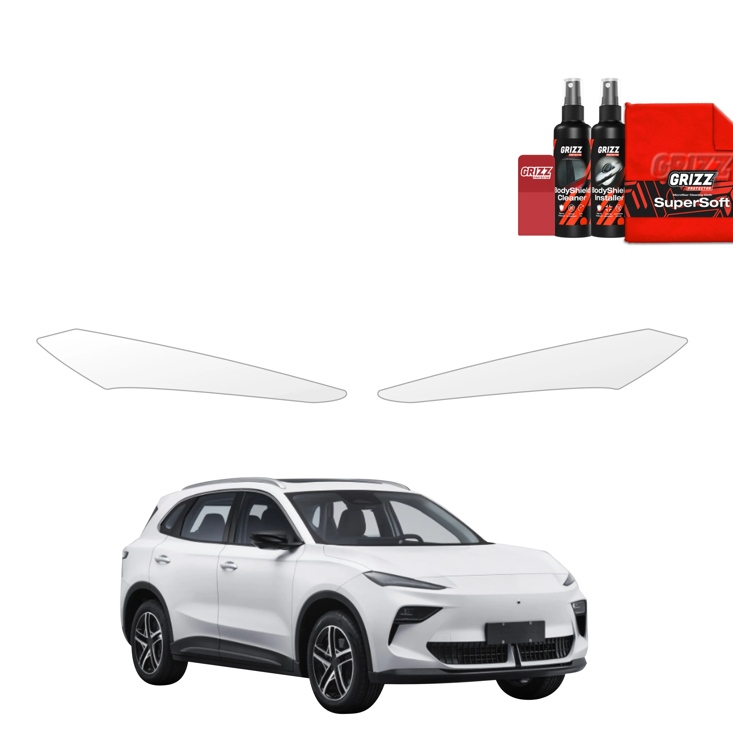 2in1 Schutzfolie Grizz Protector für Scheinwerfer - MG S5 EV (2025-2026)