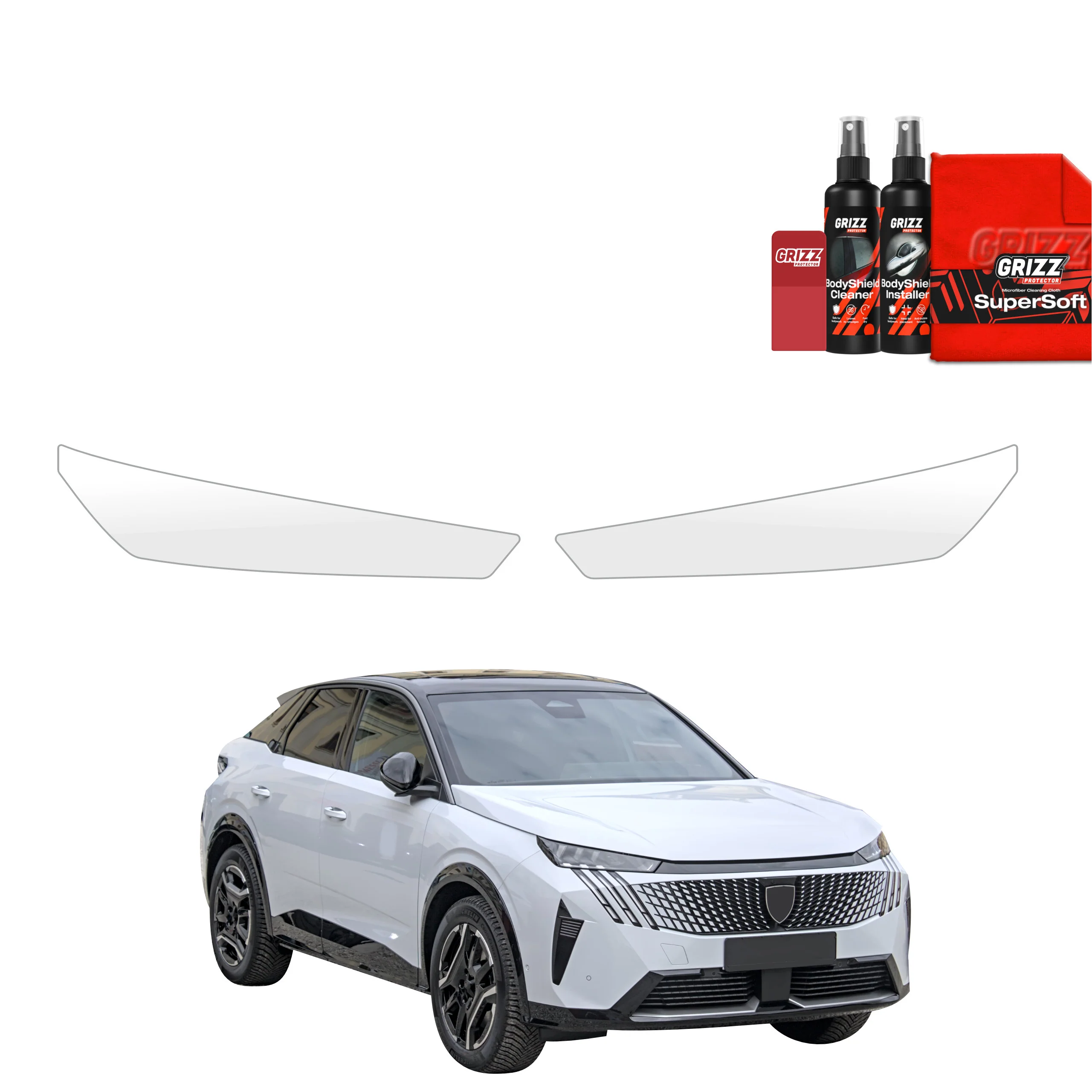 2in1 Schutzfolie Grizz Protector für Scheinwerfer - Peugeot 3008 (2024-2025)