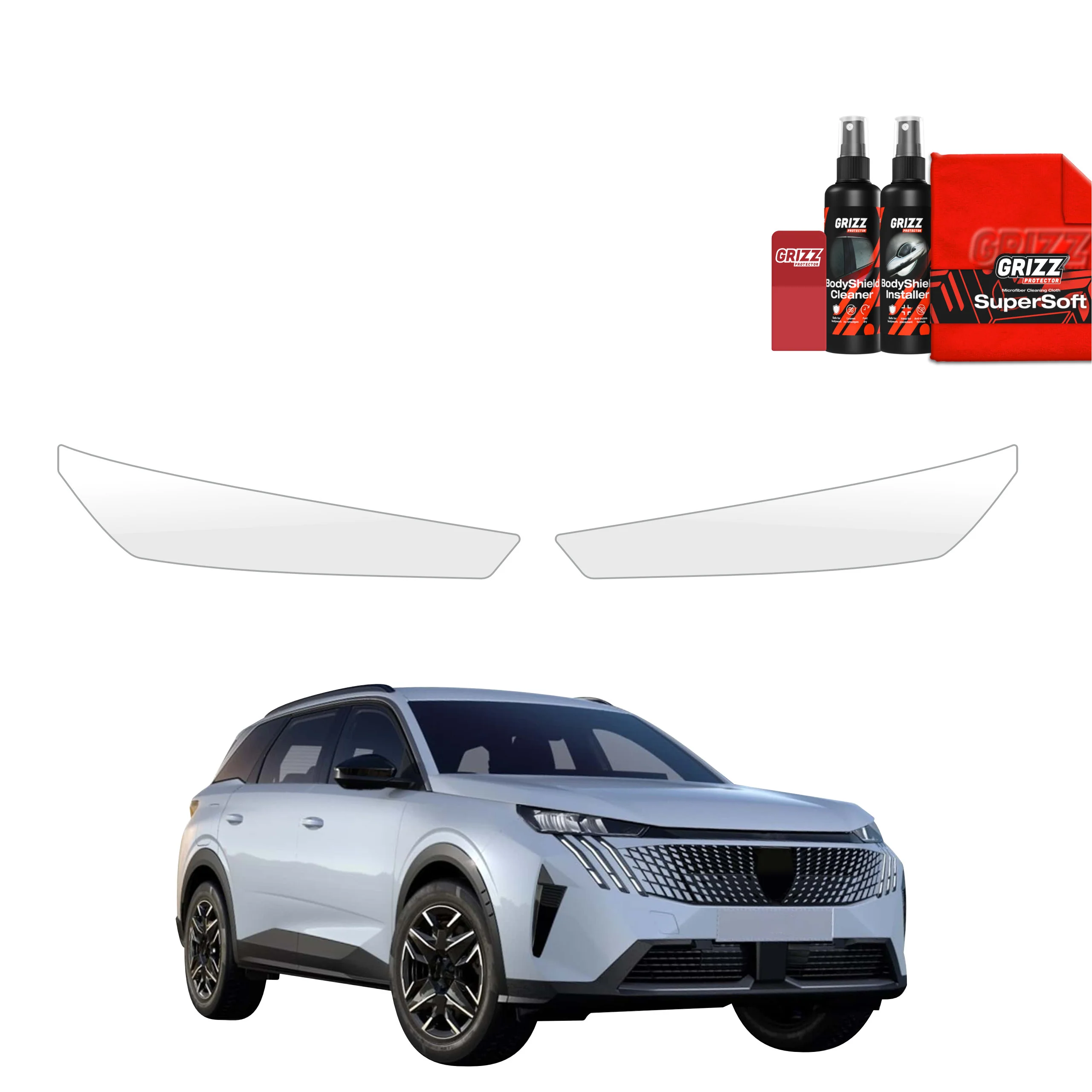 2in1 Schutzfolie Grizz Protector für Scheinwerfer - Peugeot 5008 (2025-2026)