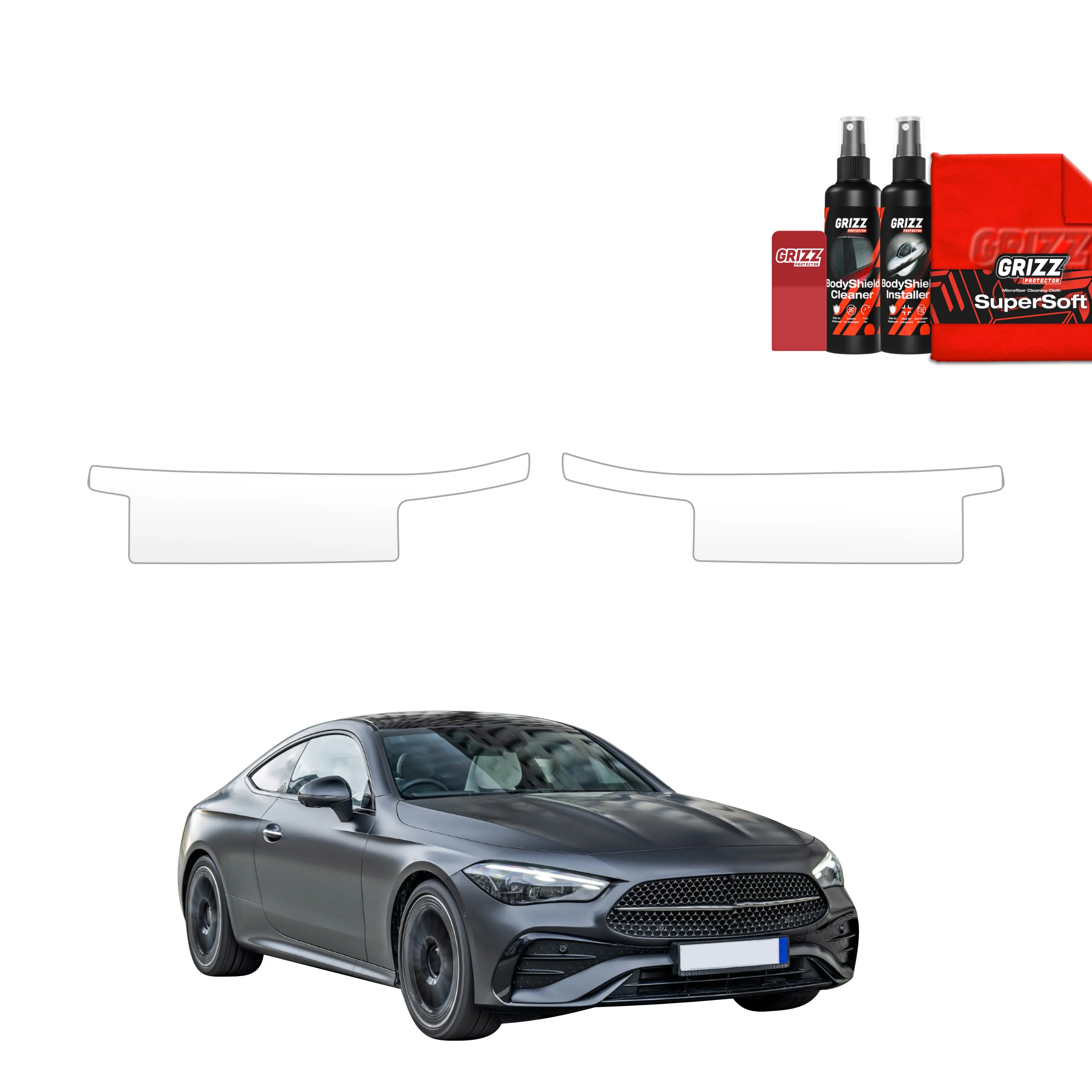 2in1 Schutzfolie Grizz Protector für Schweller - Mercedes CLE 300 (2023-2026)