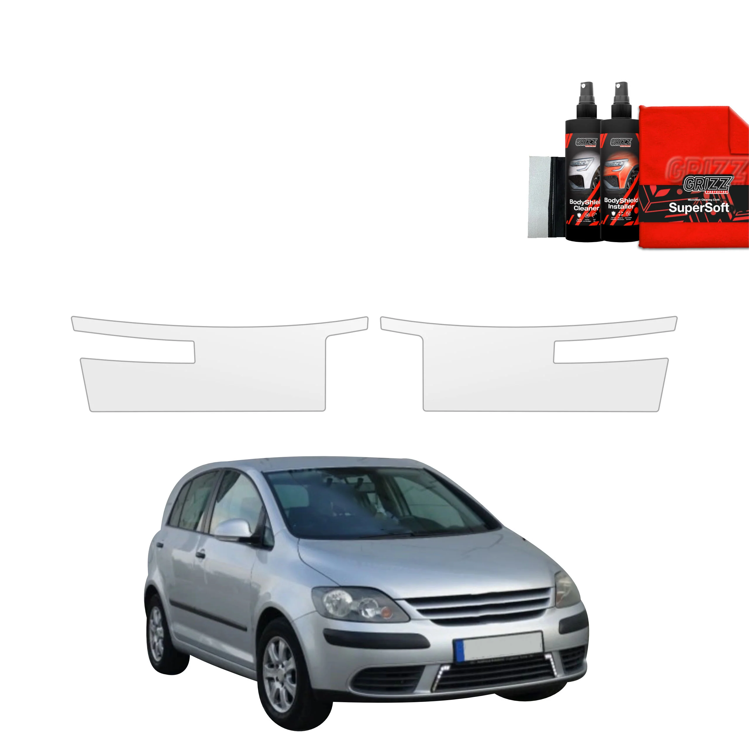 2in1 Schutzfolie Grizz Protector für Schweller - Volkswagen Golf Plus Hatchback 5D (2004-2008)