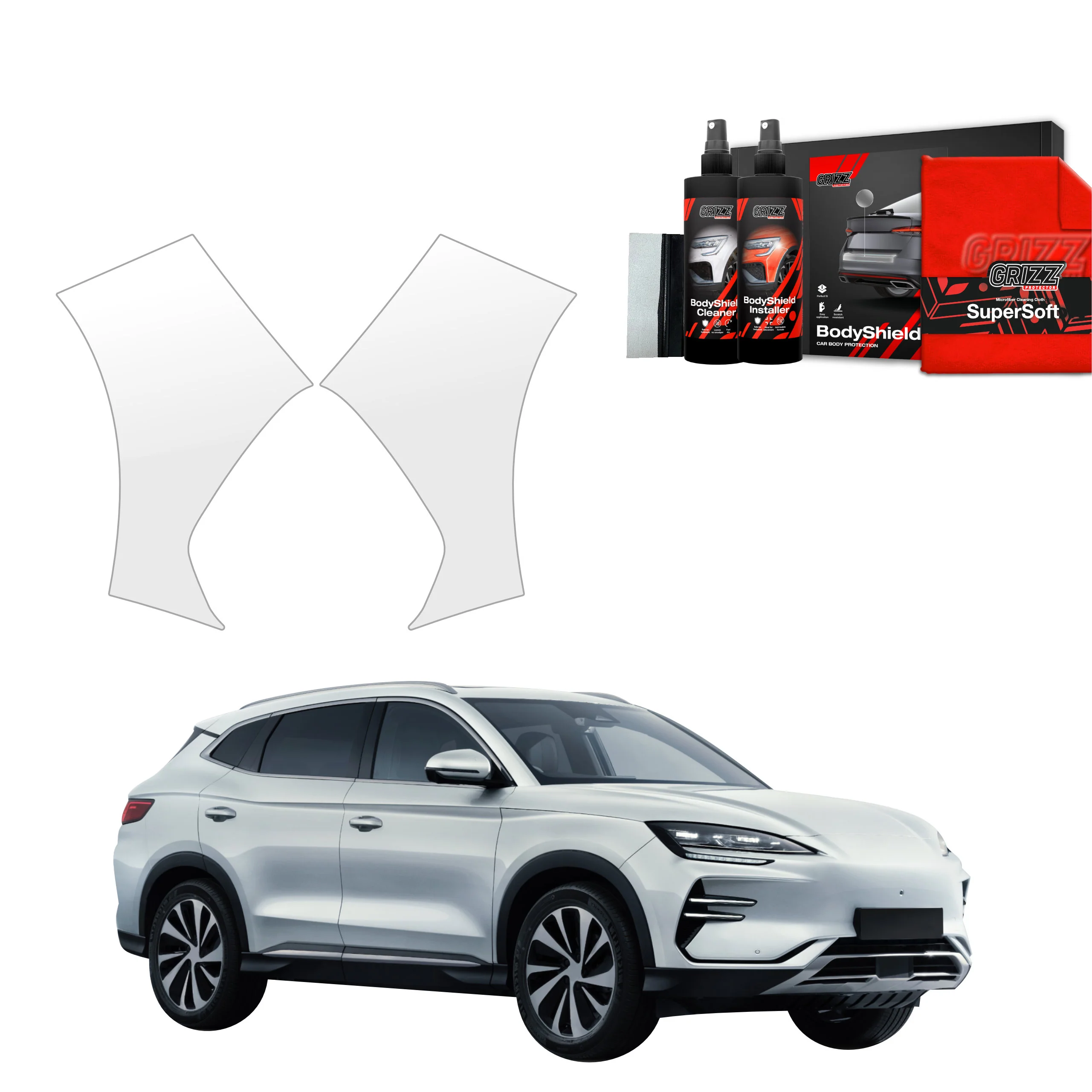 2in1 Schutzfolie Grizz Protector für Stoßstange - BYD Seal U (2024-2025)
