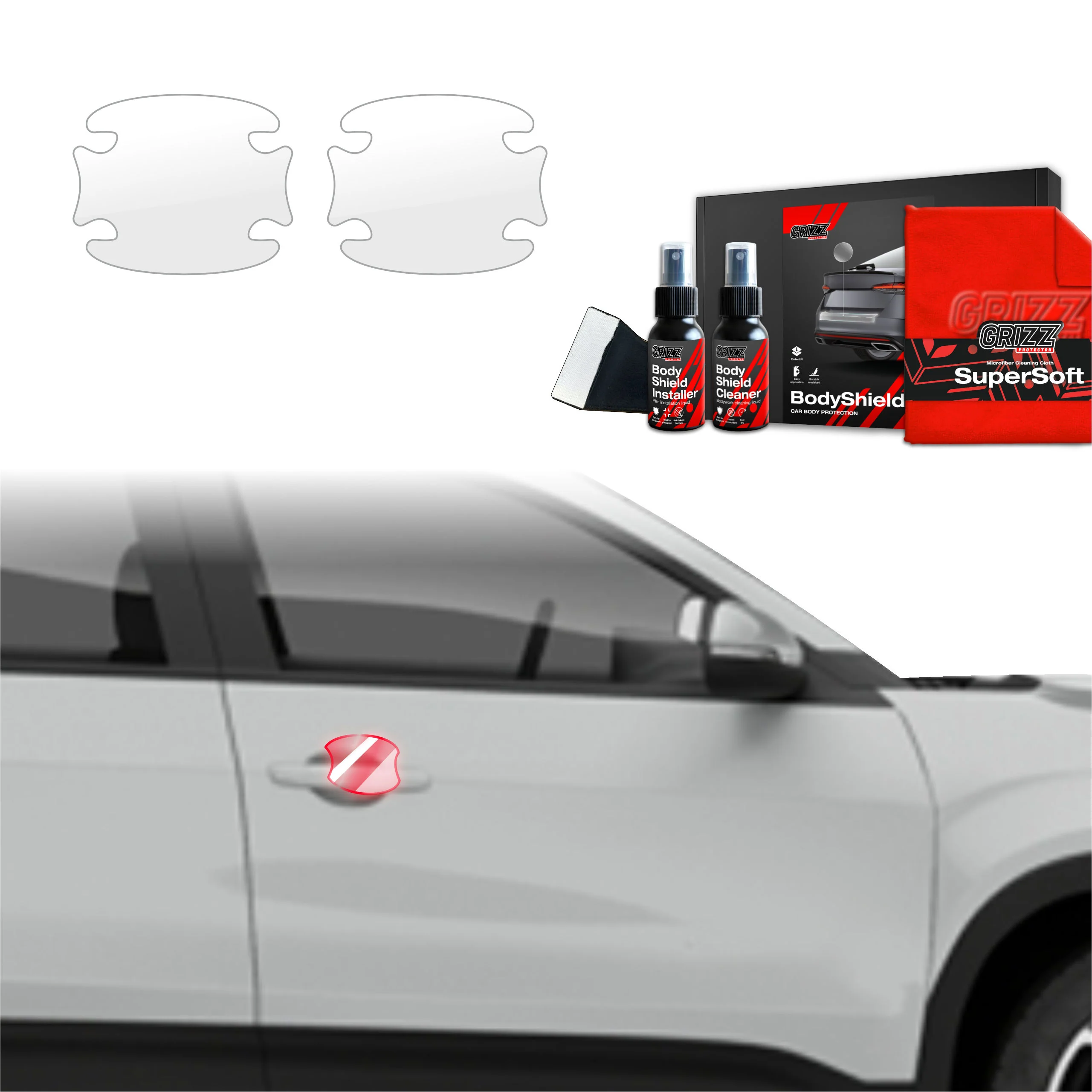 2in1 Schutzfolie Grizz Protector für Türgriffmulden - Jeep Avenger (2023-2025)