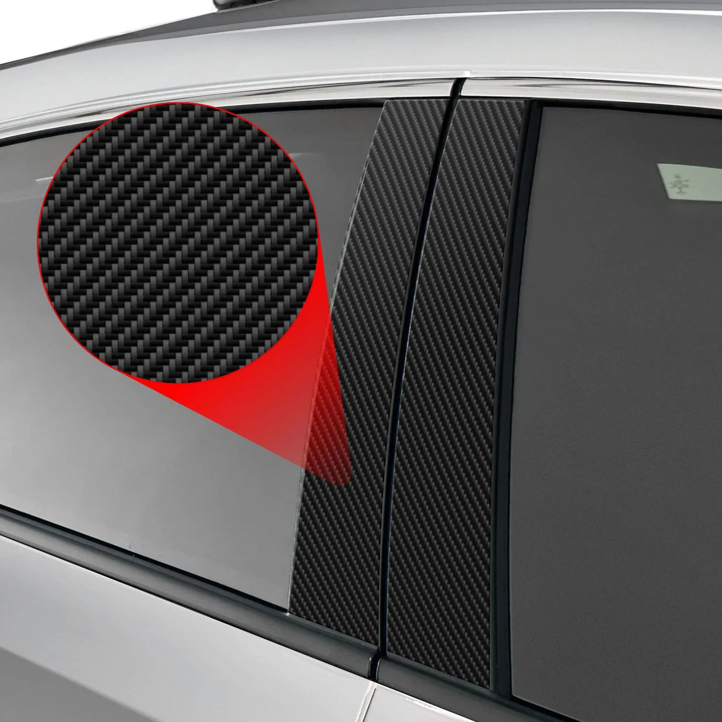 4in1 Kohlenstoff Schutzfolie Grizz Protector für B-Säule - Volkswagen Tiguan 2 (2016-2020) - Image 2
