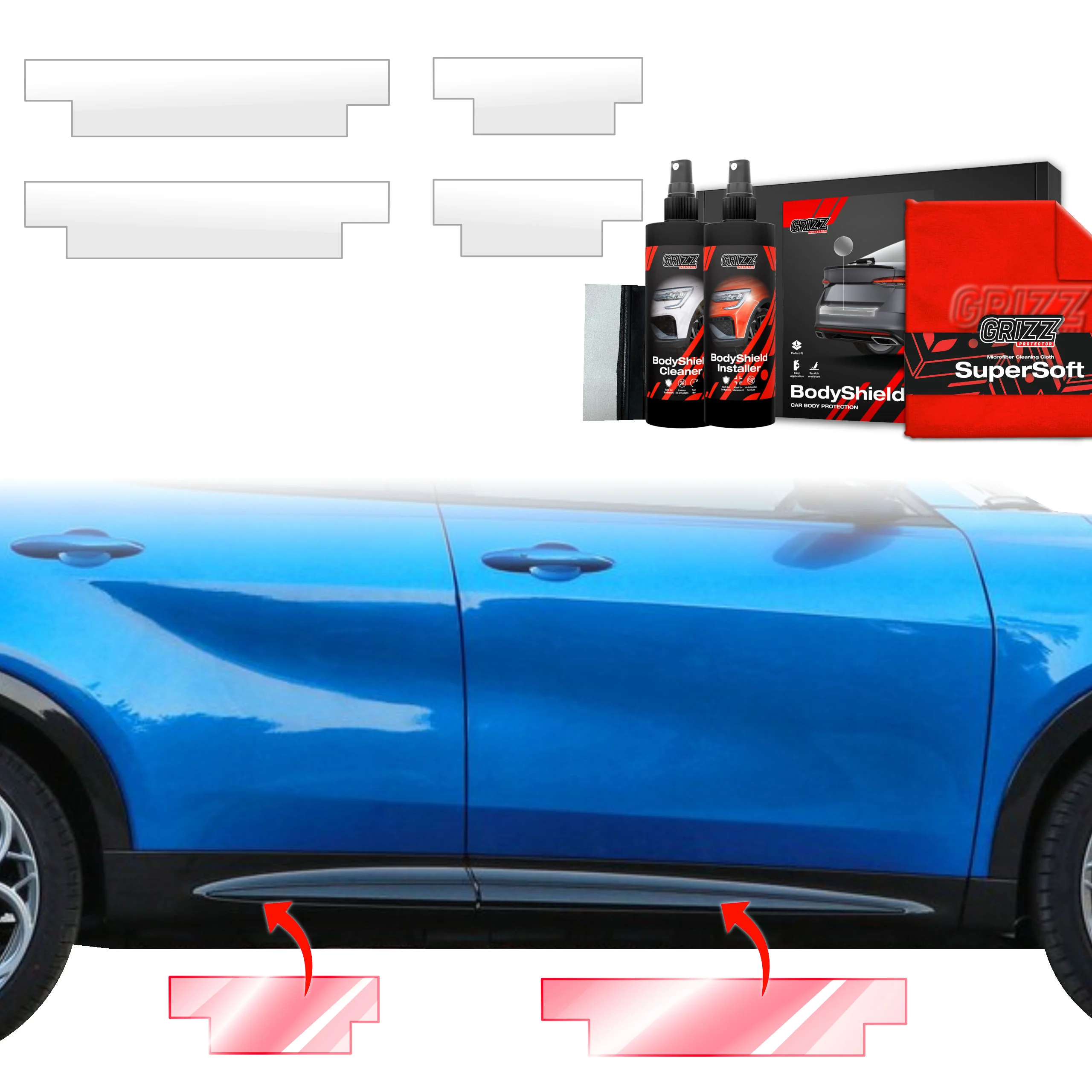 4in1 Schutzfolie Grizz Protector für Schweller - Alfa Romeo Tonale (2022-2025)