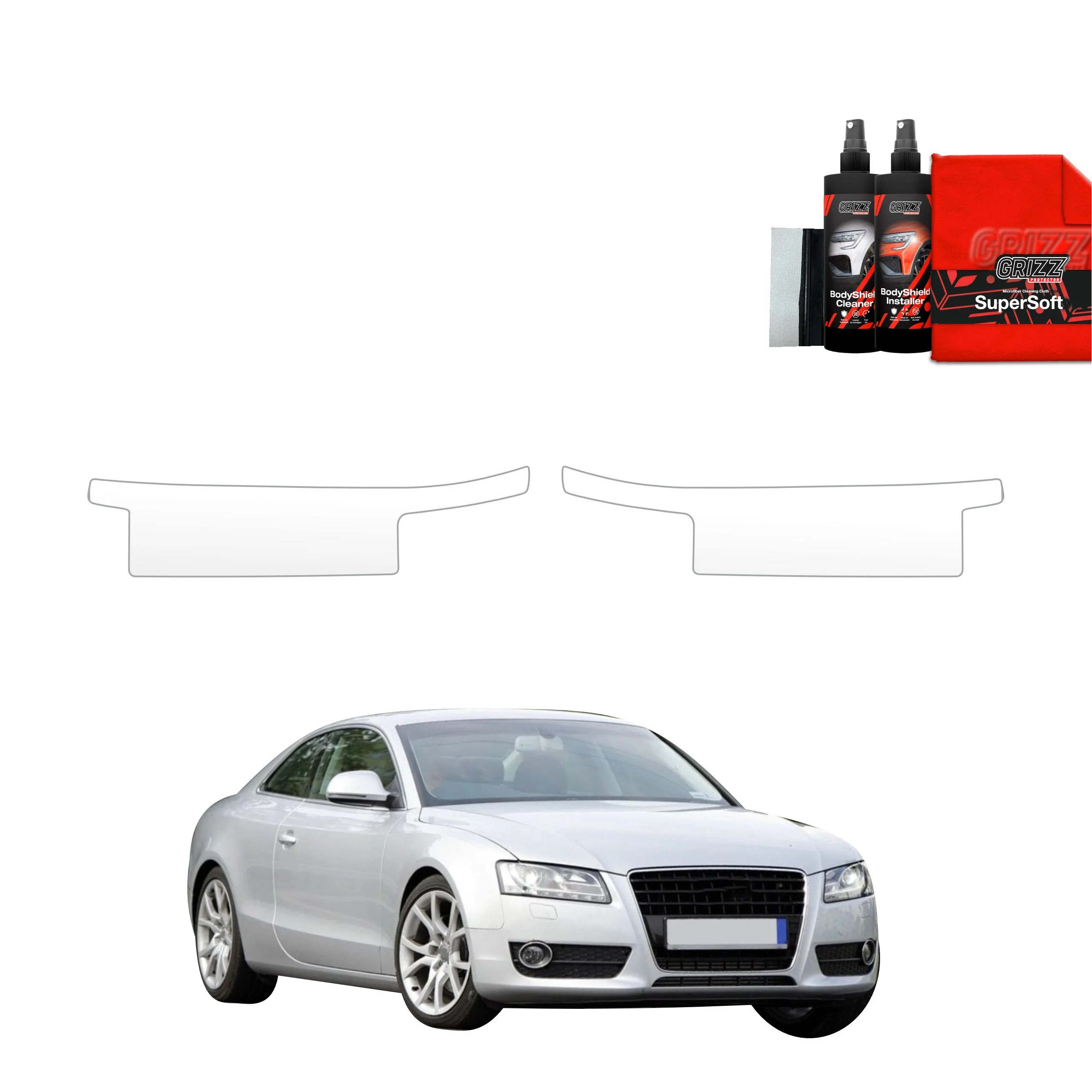 4in1 Schutzfolie Grizz Protector für Schweller - Audi A3 8P Hatchback 5D (2008-2012)