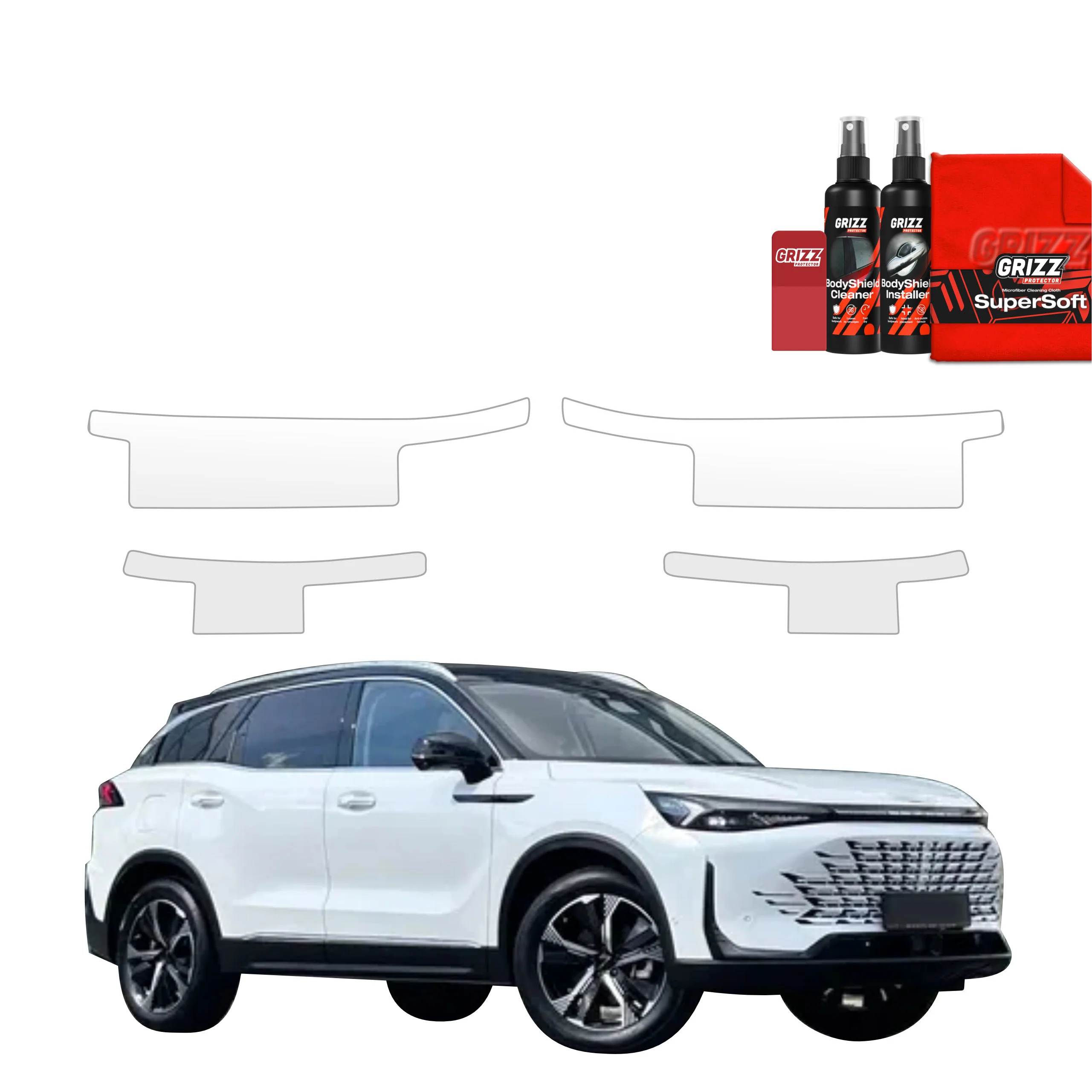 4in1 Schutzfolie Grizz Protector für Schweller - BAIC BEIJING 7 (2024-2026)