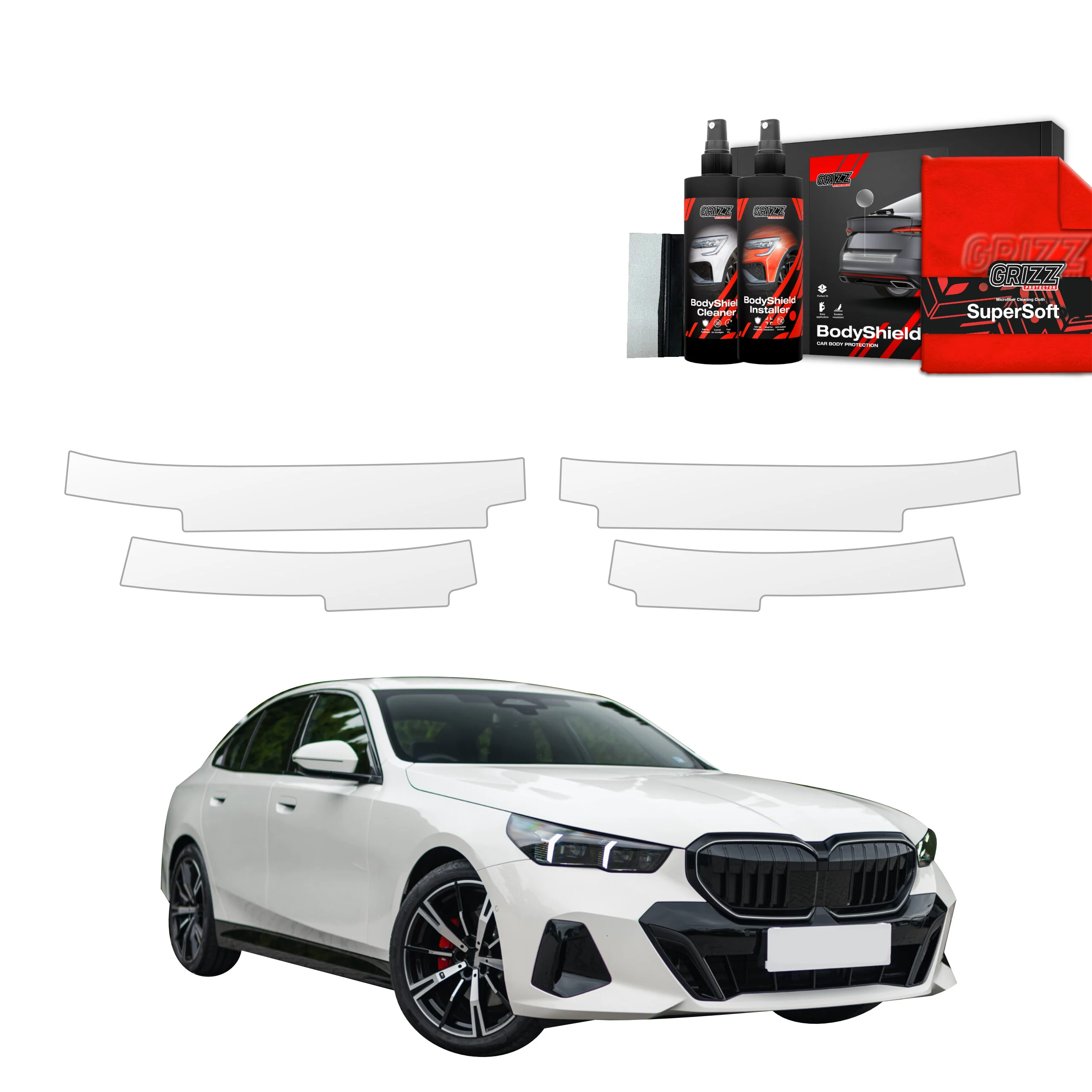 4in1 Schutzfolie Grizz Protector für Schweller - BMW 5 Kombi G60 520d (2024-2025)