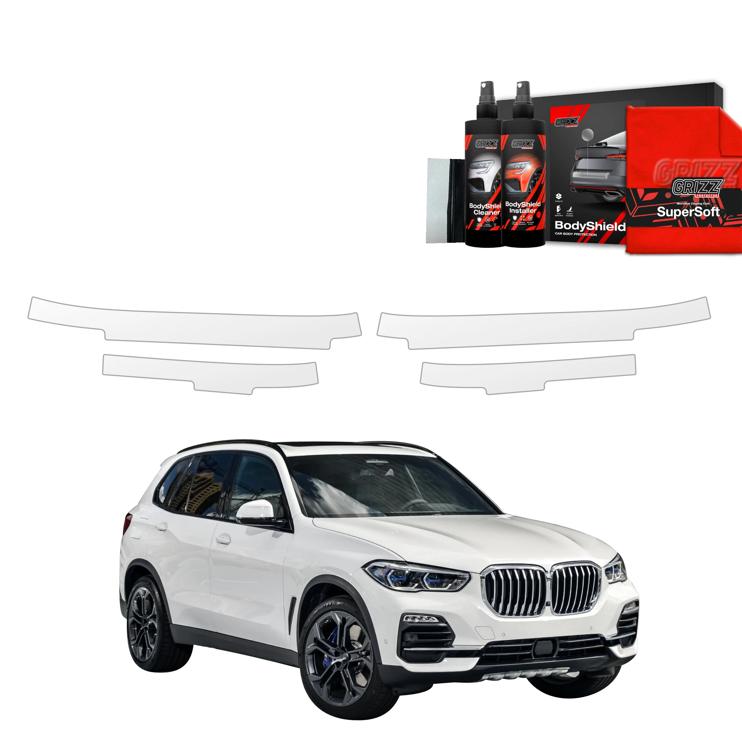 4in1 Schutzfolie Grizz Protector für Schweller - BMW X5 (2018-2023)