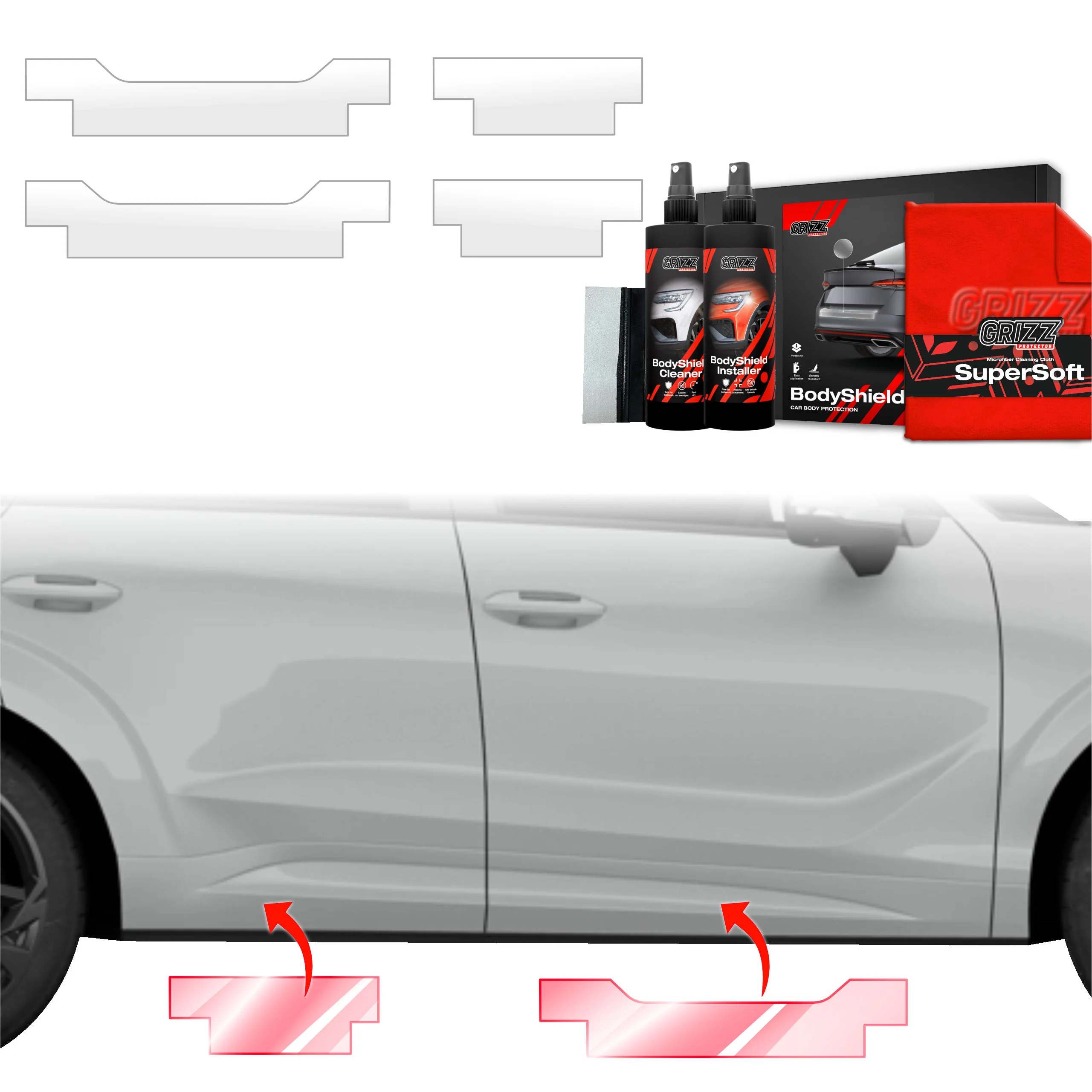 4in1 Schutzfolie Grizz Protector für Schweller - Cupra Terramar (2024-2025)