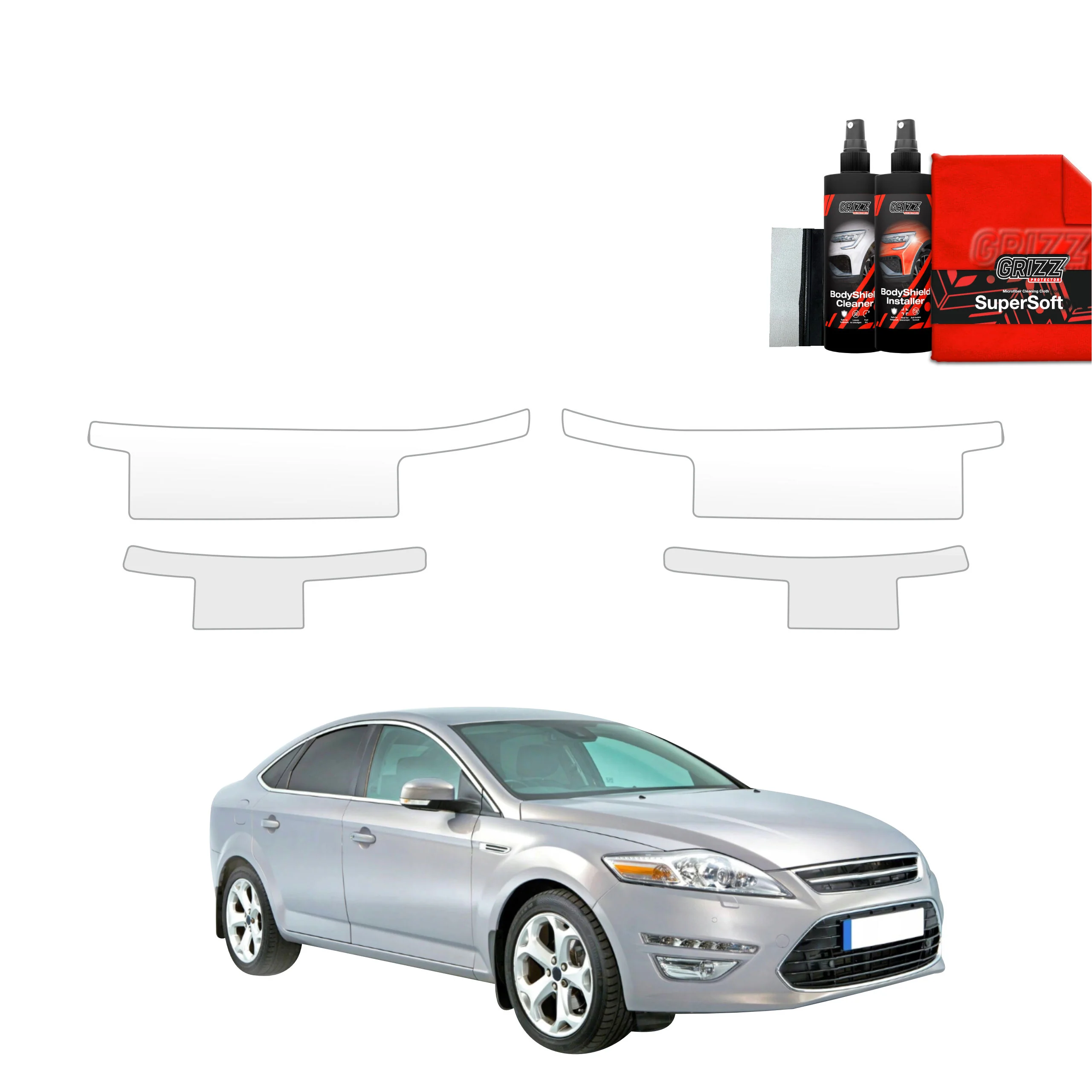 4in1 Schutzfolie Grizz Protector für Schweller - Ford Mondeo Mk4 Sedan (2007-2014)