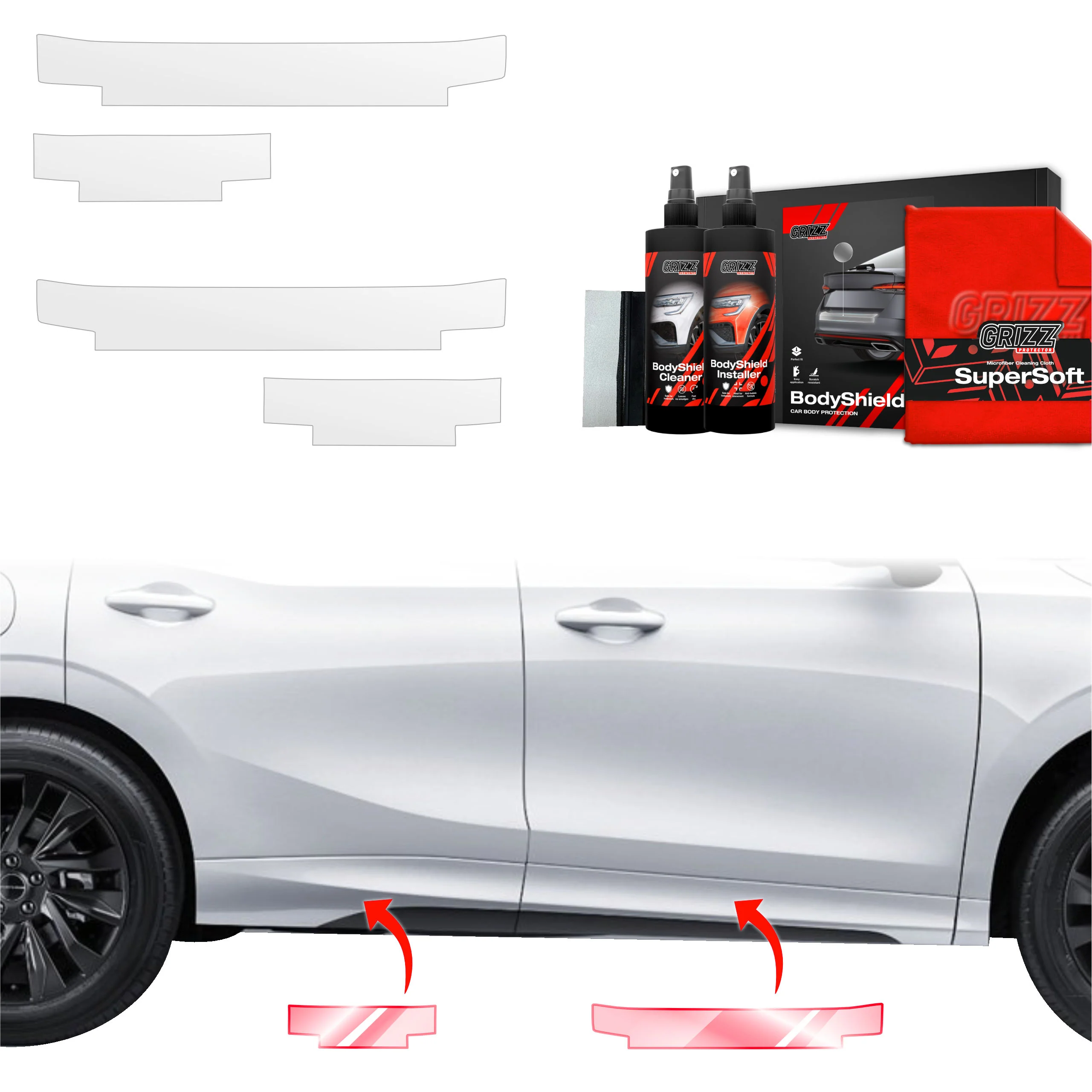 4in1 Schutzfolie Grizz Protector für Schweller - Forthing T5 Evo (2024-2025)