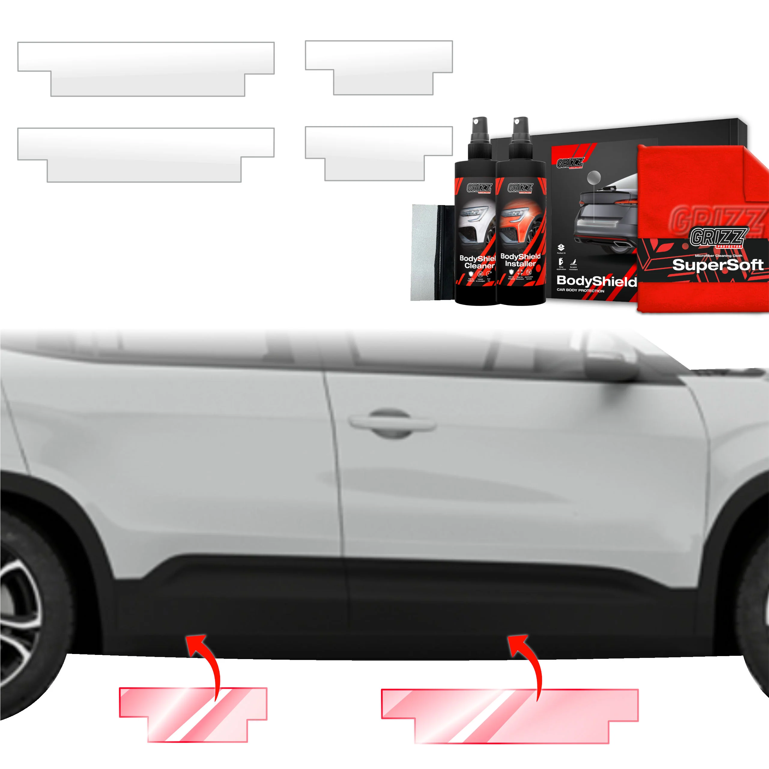 4in1 Schutzfolie Grizz Protector für Schweller - Jeep Avenger (2023-2025)