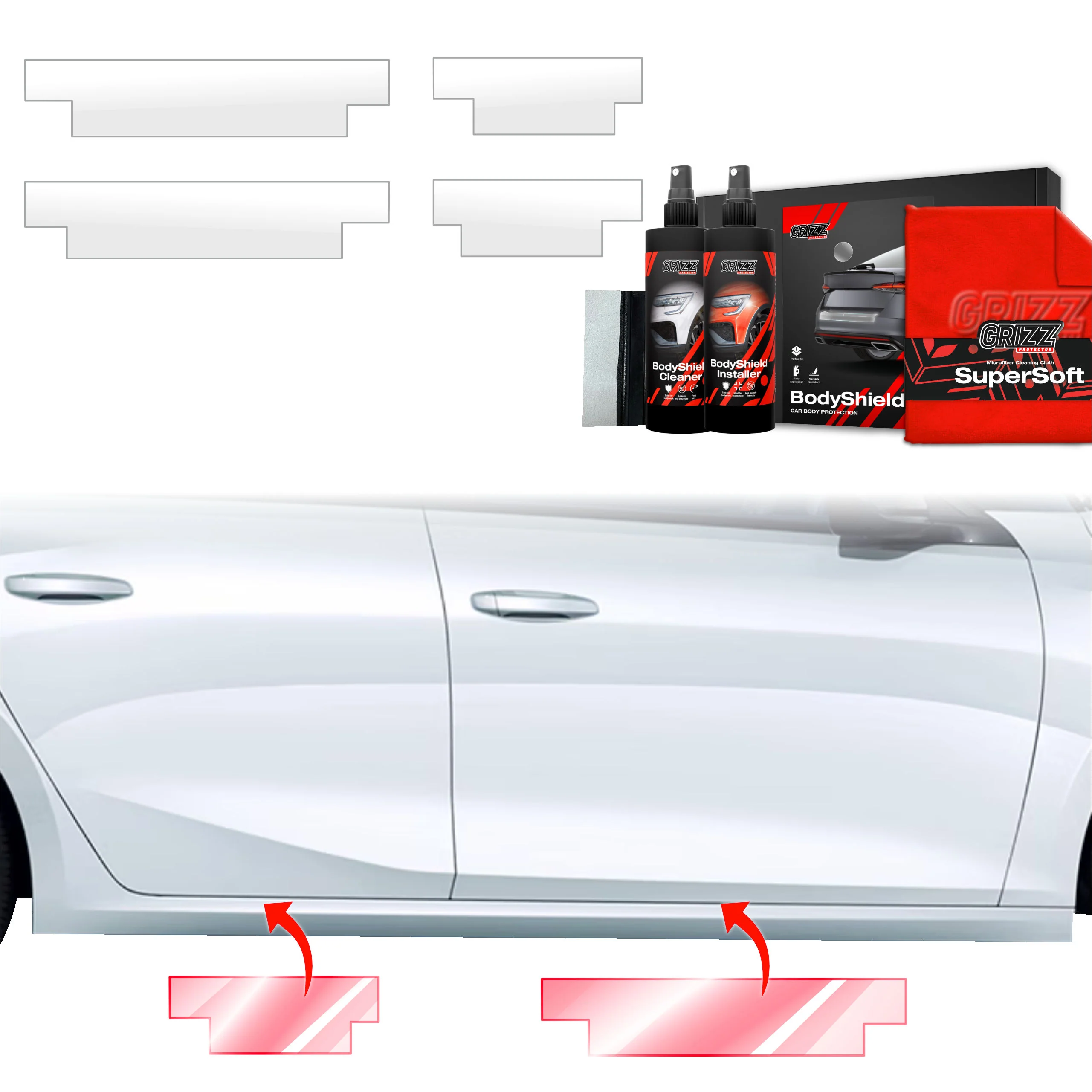 4in1 Schutzfolie Grizz Protector für Schweller - Opel Astra (2021- 2024)