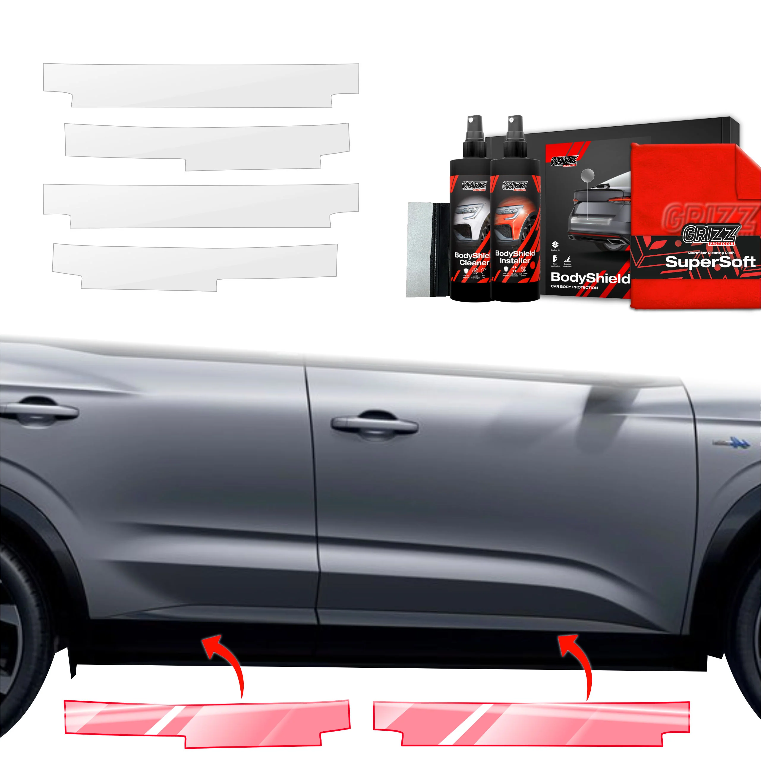 4in1 Schutzfolie Grizz Protector für Schweller - Renault Austral (2022-2025)