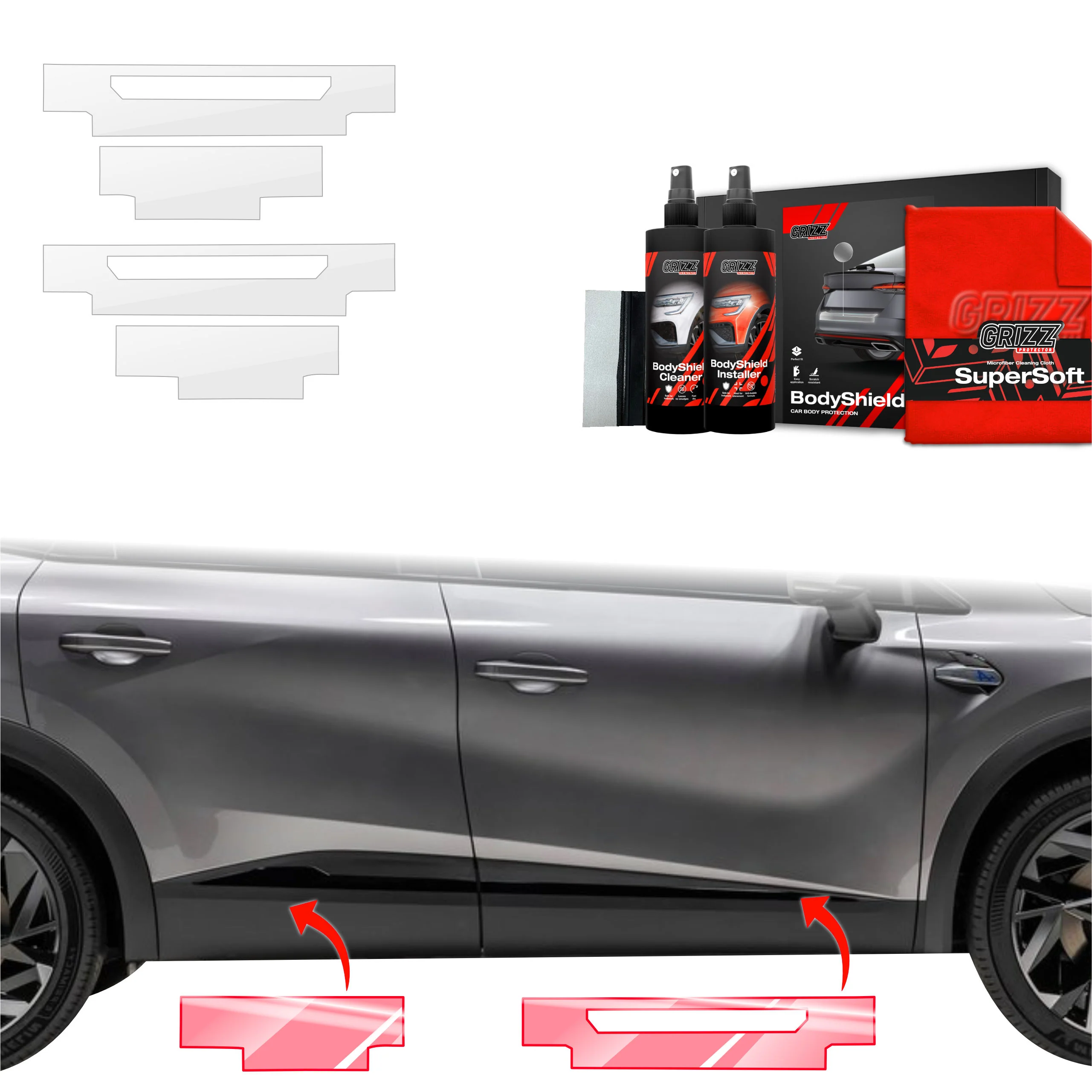 4in1 Schutzfolie Grizz Protector für Schweller - Renault Symbioz (2024-2025) - Progi x4
