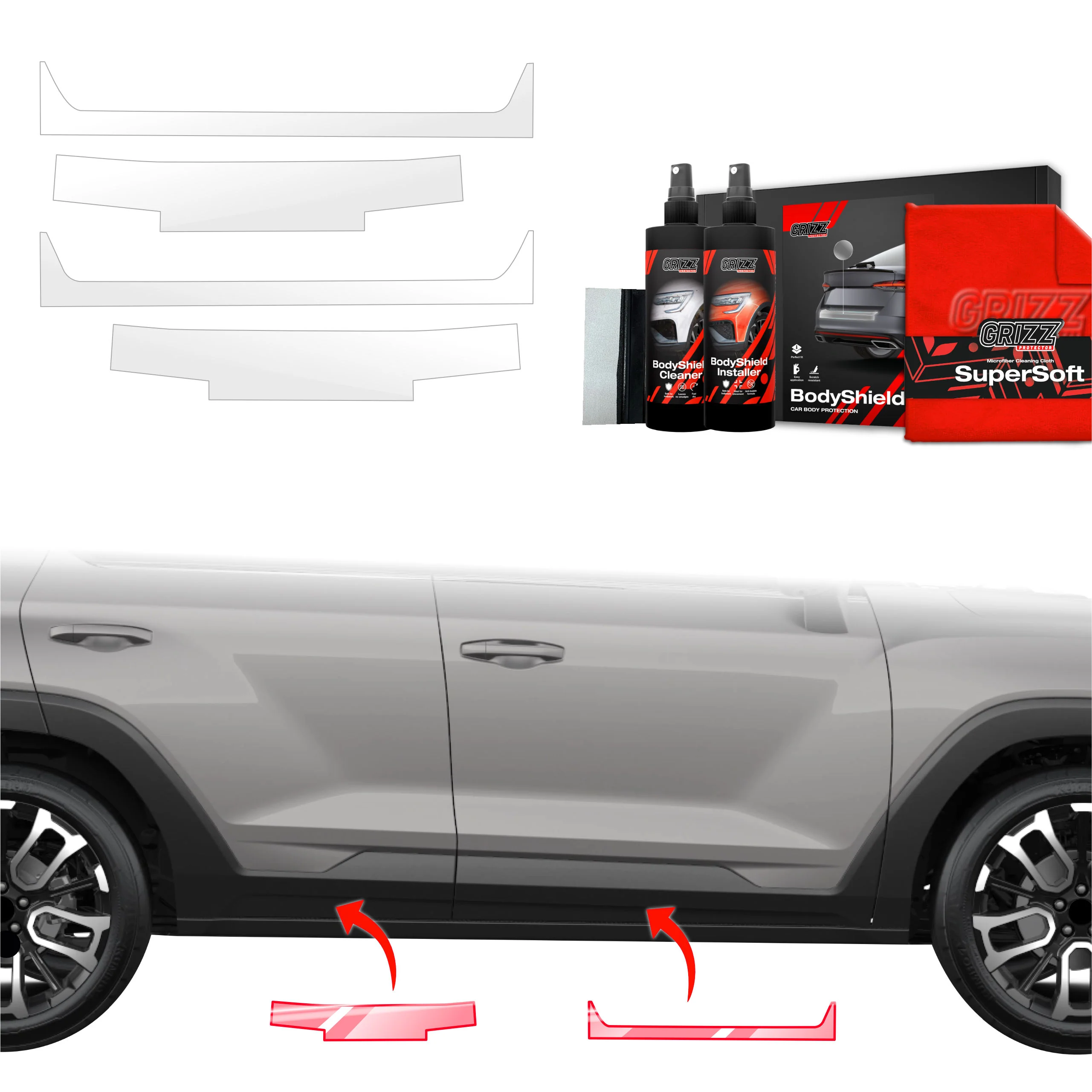 4in1 Schutzfolie Grizz Protector für Schweller - SsangYong Torres (2024-2025)