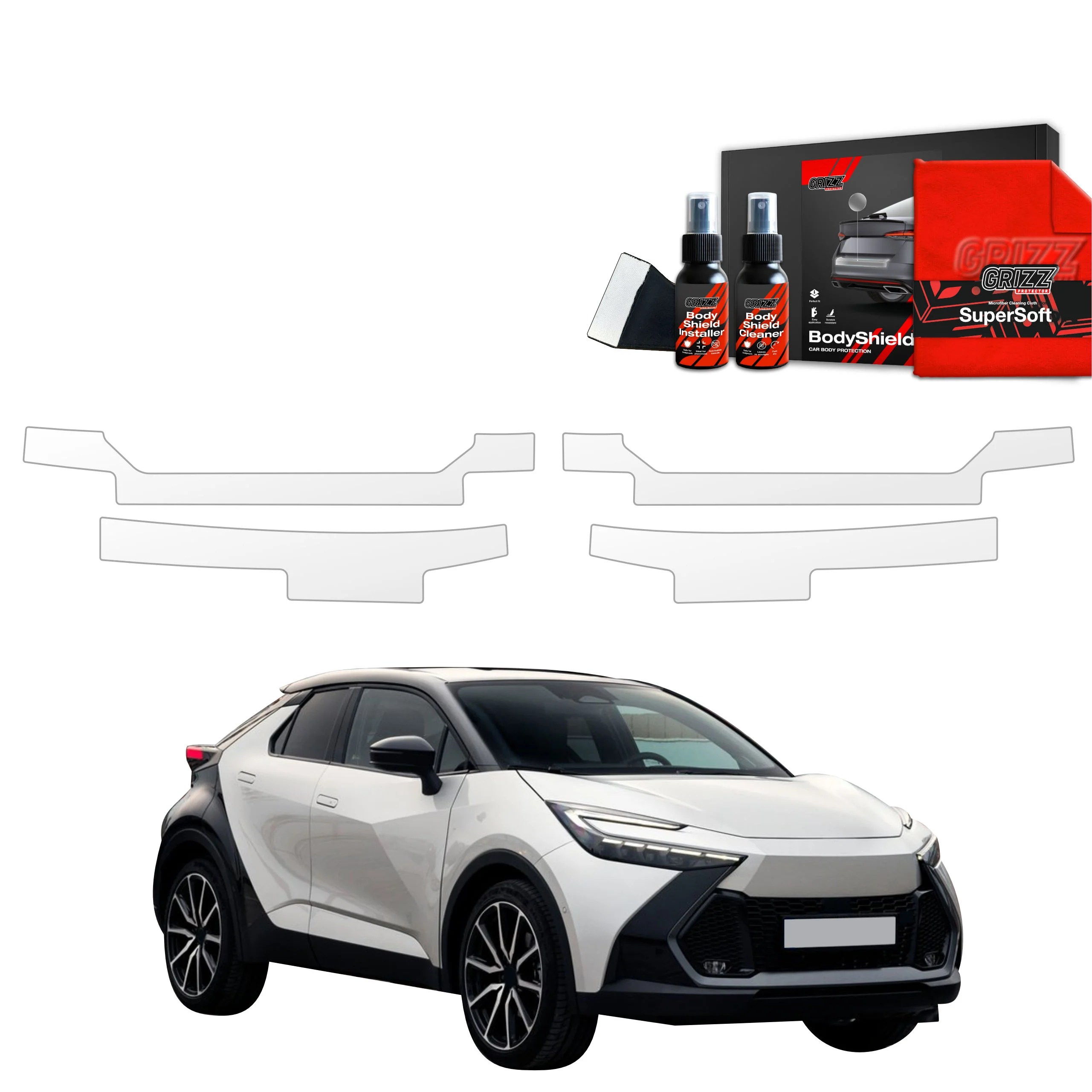 4in1 Schutzfolie Grizz Protector für Schweller - Toyota C-HR (2023-2025)