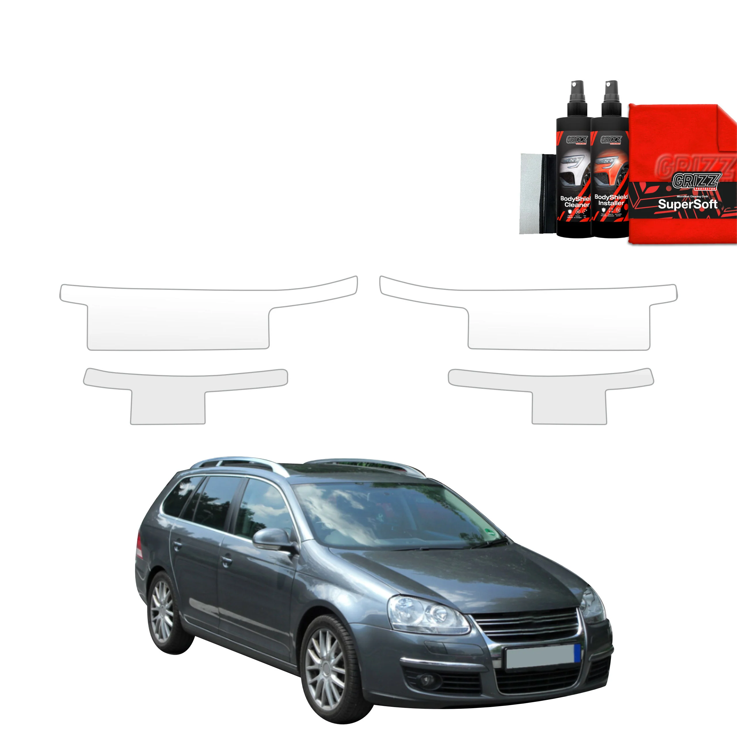 4in1 Schutzfolie Grizz Protector für Schweller - Volkswagen Golf 5 Variant (2003-2009)
