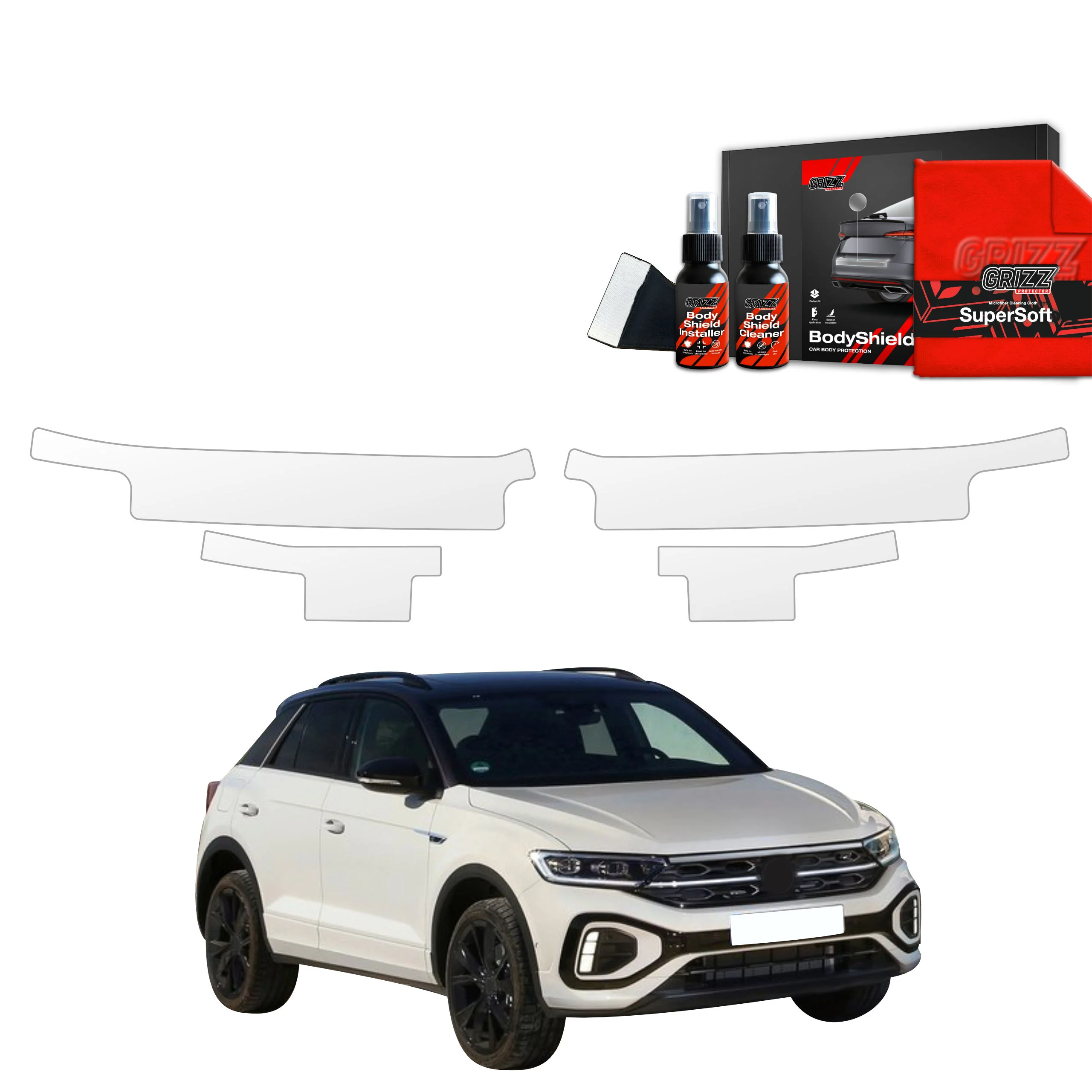 4in1 Schutzfolie Grizz Protector für Schweller - Volkswagen T-Roc (2021-2025)