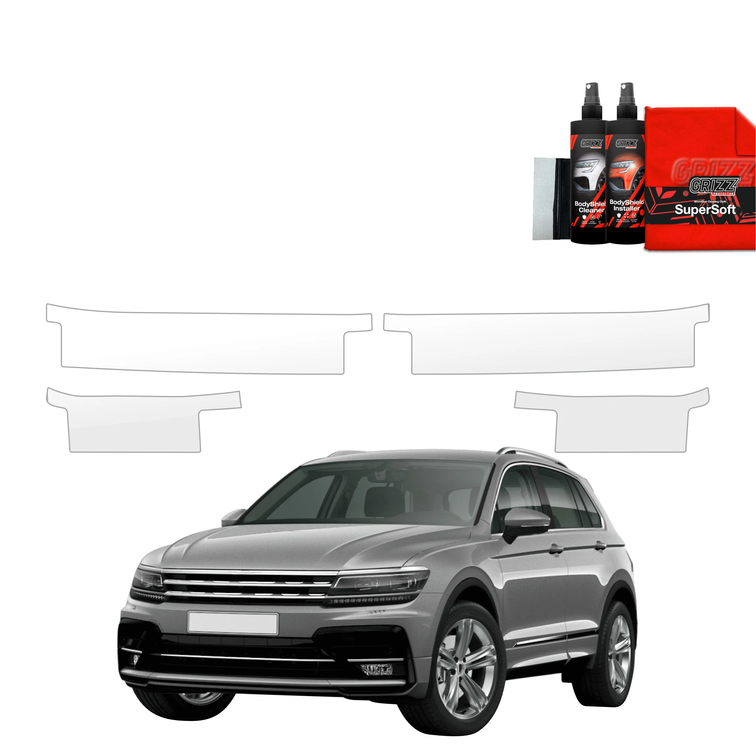 4in1 Schutzfolie Grizz Protector für Schweller - Volkswagen Tiguan 2 (2016-2020)