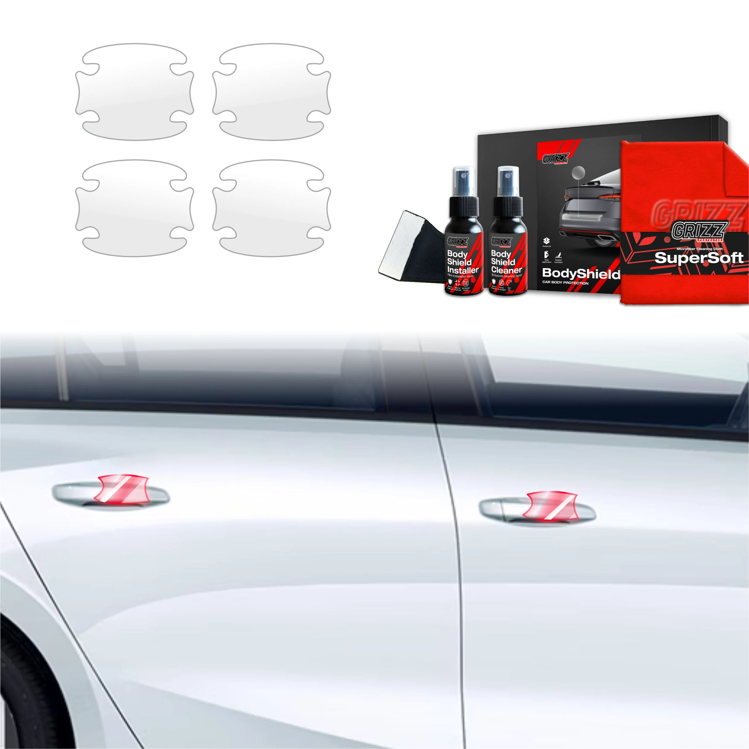 4in1 Schutzfolie Grizz Protector für Türgriffmulden - Opel Astra (2021- 2024)