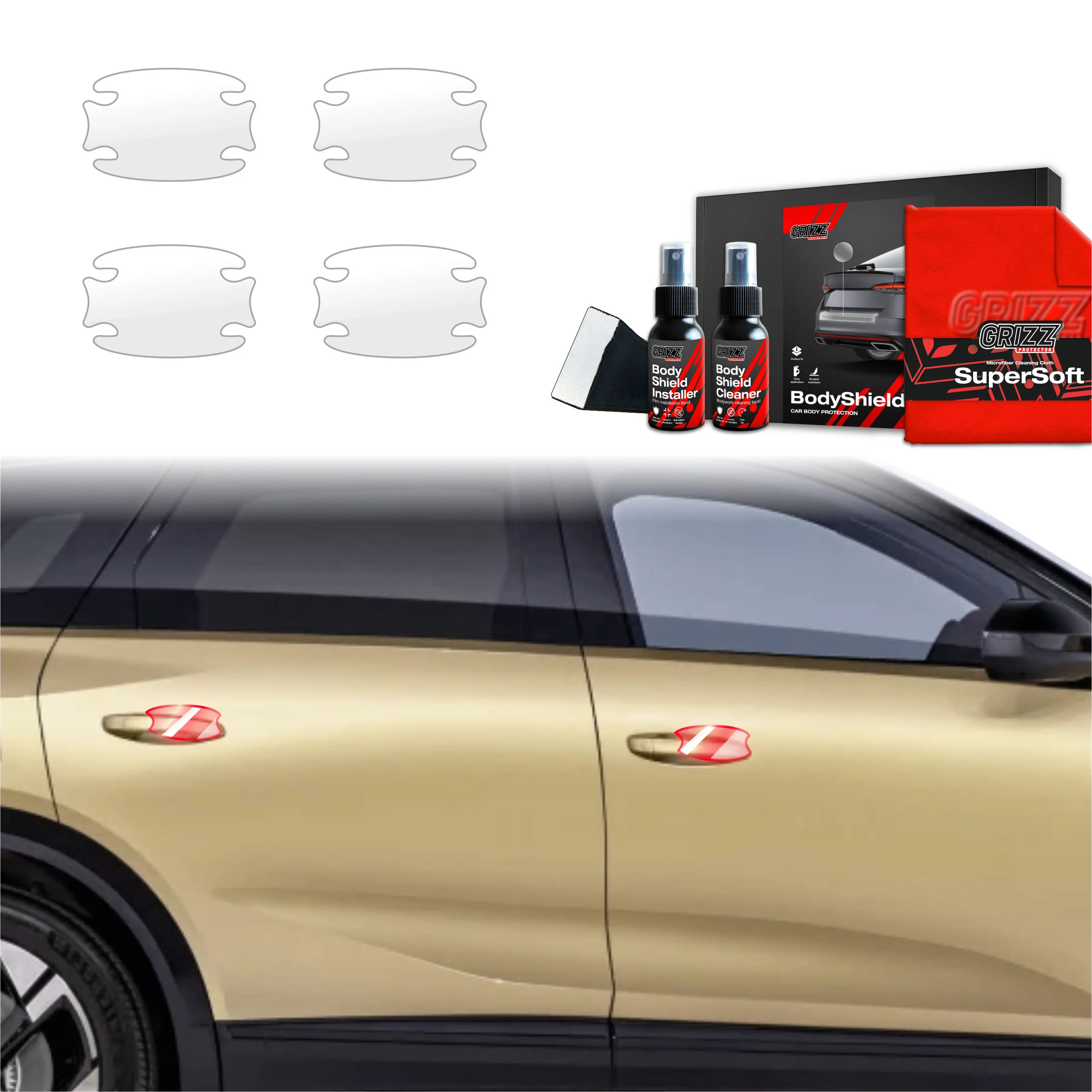 4in1 Schutzfolie Grizz Protector für Türgriffmulden - Opel Grandland (2025)