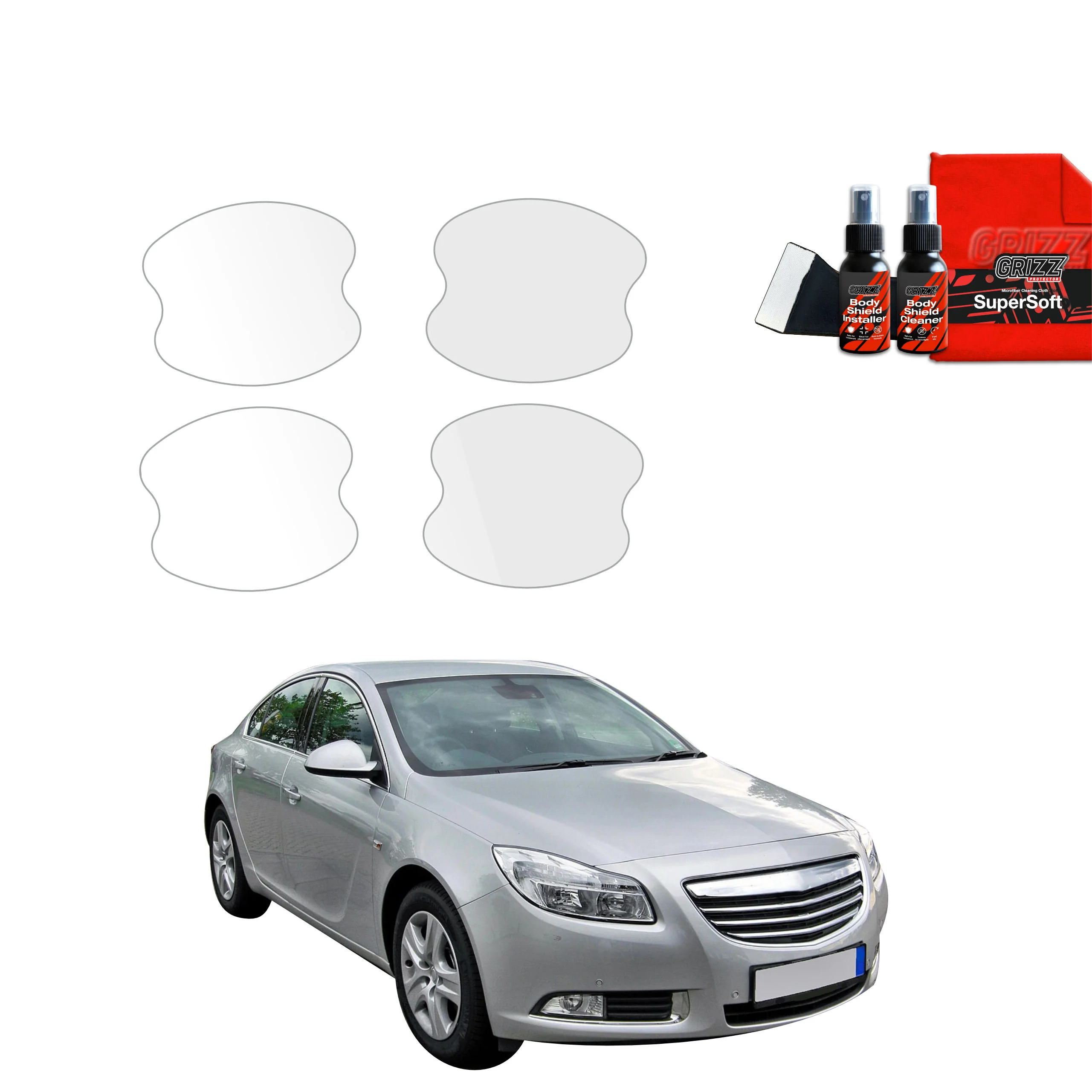 4in1 Schutzfolie Grizz Protector für Türgriffmulden - Opel Insignia A Kombi 5D (2008-2013)