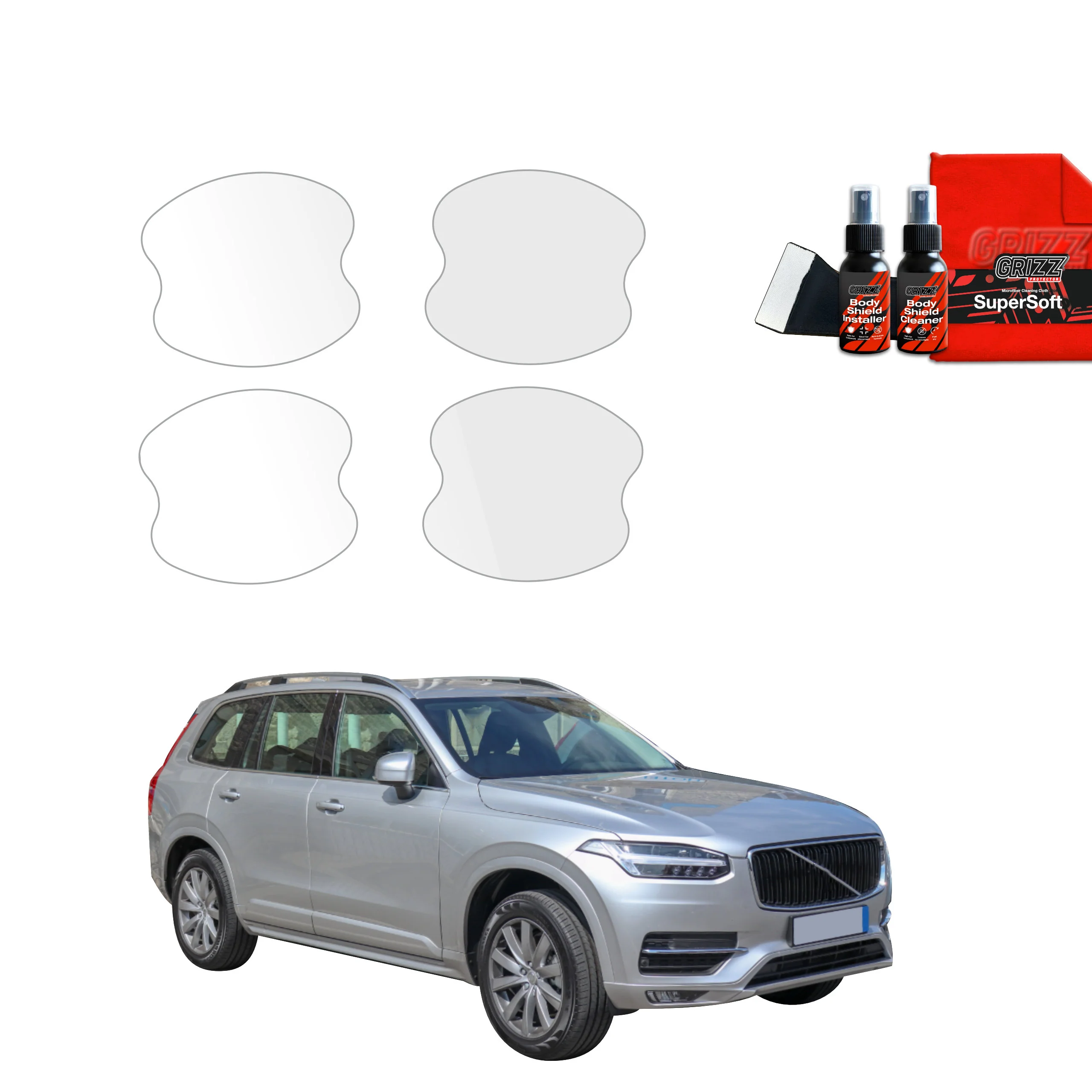 4in1 Schutzfolie Grizz Protector für Türgriffmulden - Volvo XC90 (2014-2024)