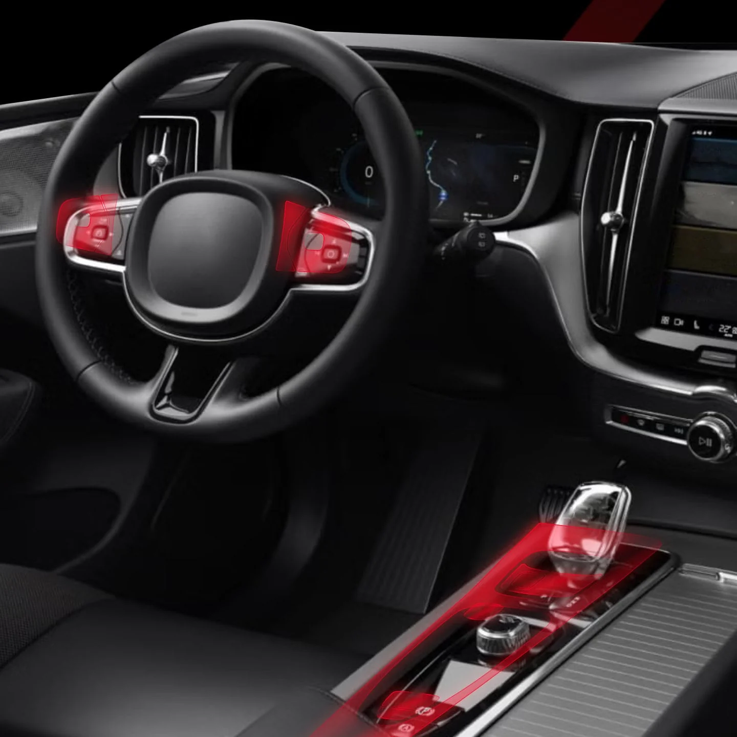 8in1 Schutzfolien Grizz Protector für Mittelkonsole & Armaturenbrett - Skoda Octavia 3 (2017-2020) Glanz - Image 2