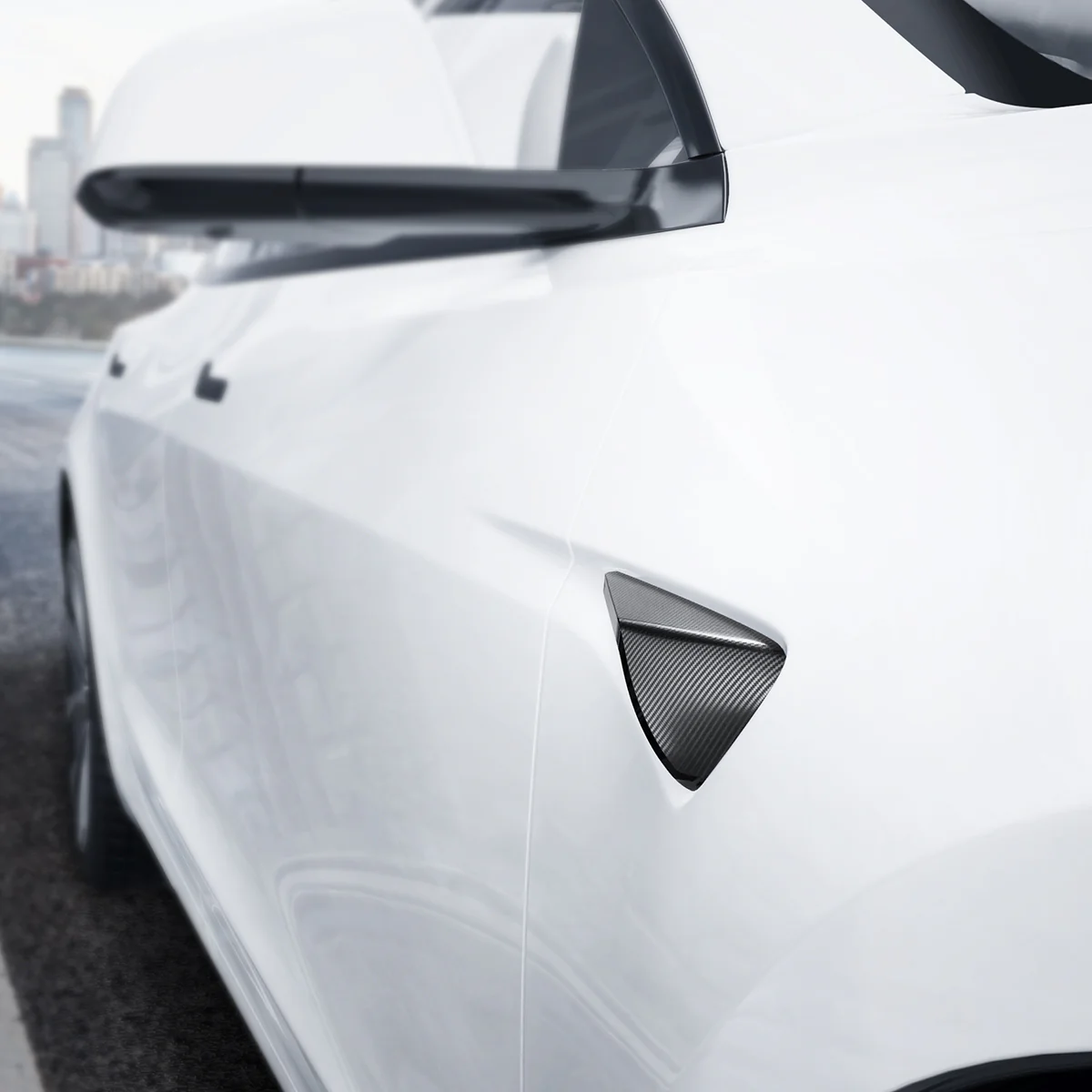 Abdeckungen für Seitenkameras für Tesla Model 3 Highland 2024-25, Spigen Side Camera Protection Cover, Carbon - Image 10