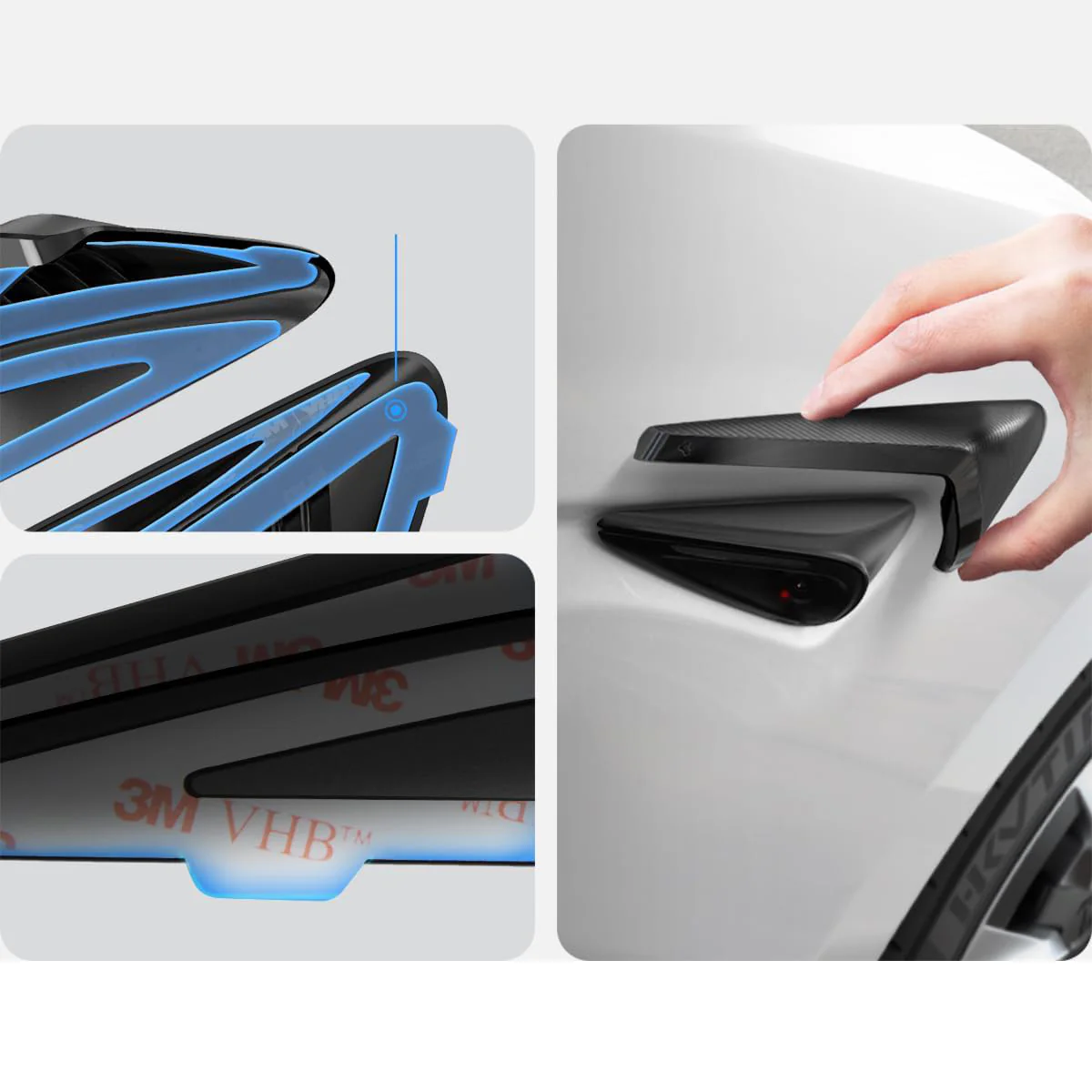 Abdeckungen für Seitenkameras für Tesla Model 3 Highland 2024-25, Spigen Side Camera Protection Cover, Carbon - Image 5
