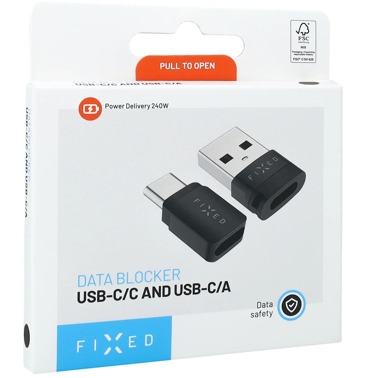 Adapter / Datenblocker Fixed Data Blocker USB-C auf USB-C / USB-C auf USB-A, PD 240 W, Schwarz - Image 11