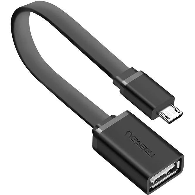 Adapter Micro-USB (Stecker) auf USB-A (Buchse), Ugreen US133, 15 cm, Schwarz - Image 2