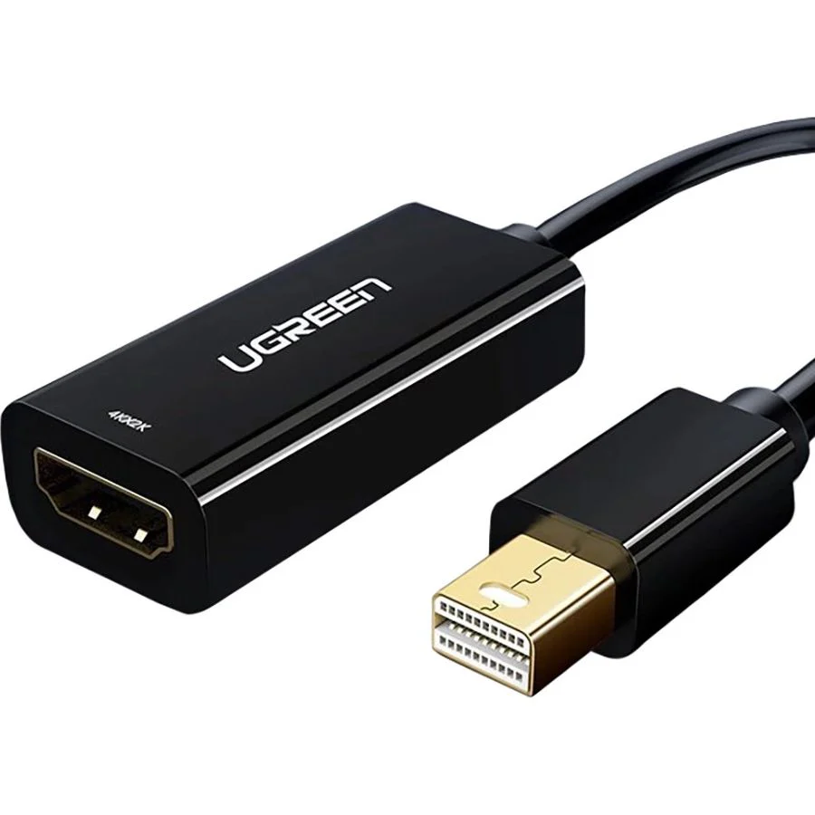 Adapter Mini DisplayPort Thunderbolt 2.0 (Stecker) zu HDMI (Buchse), 0,25 m, Ugreen MD112, Schwarz