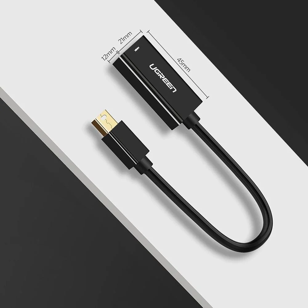 Adapter Mini DisplayPort Thunderbolt 2.0 (Stecker) zu HDMI (Buchse), 0,25 m, Ugreen MD112, Schwarz - Image 3