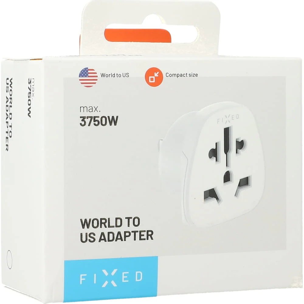 Adapter / Reisestecker Fixed World to US, Adapter Europa auf USA, Japan, 3750W, Weiß - Image 5