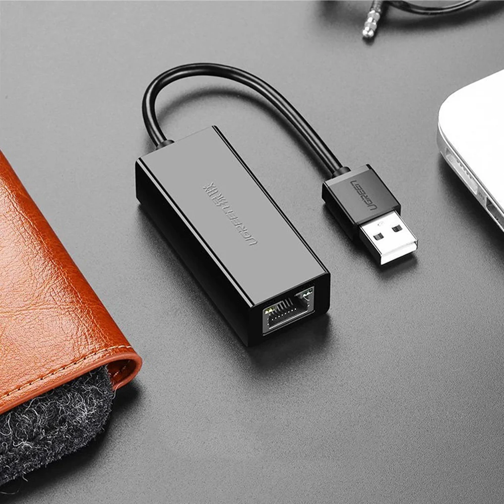 Adapter USB-A 2.0 für Ethernet (RJ45), 10/100 MB/s, Ugreen CR110, Schwarz - Image 6