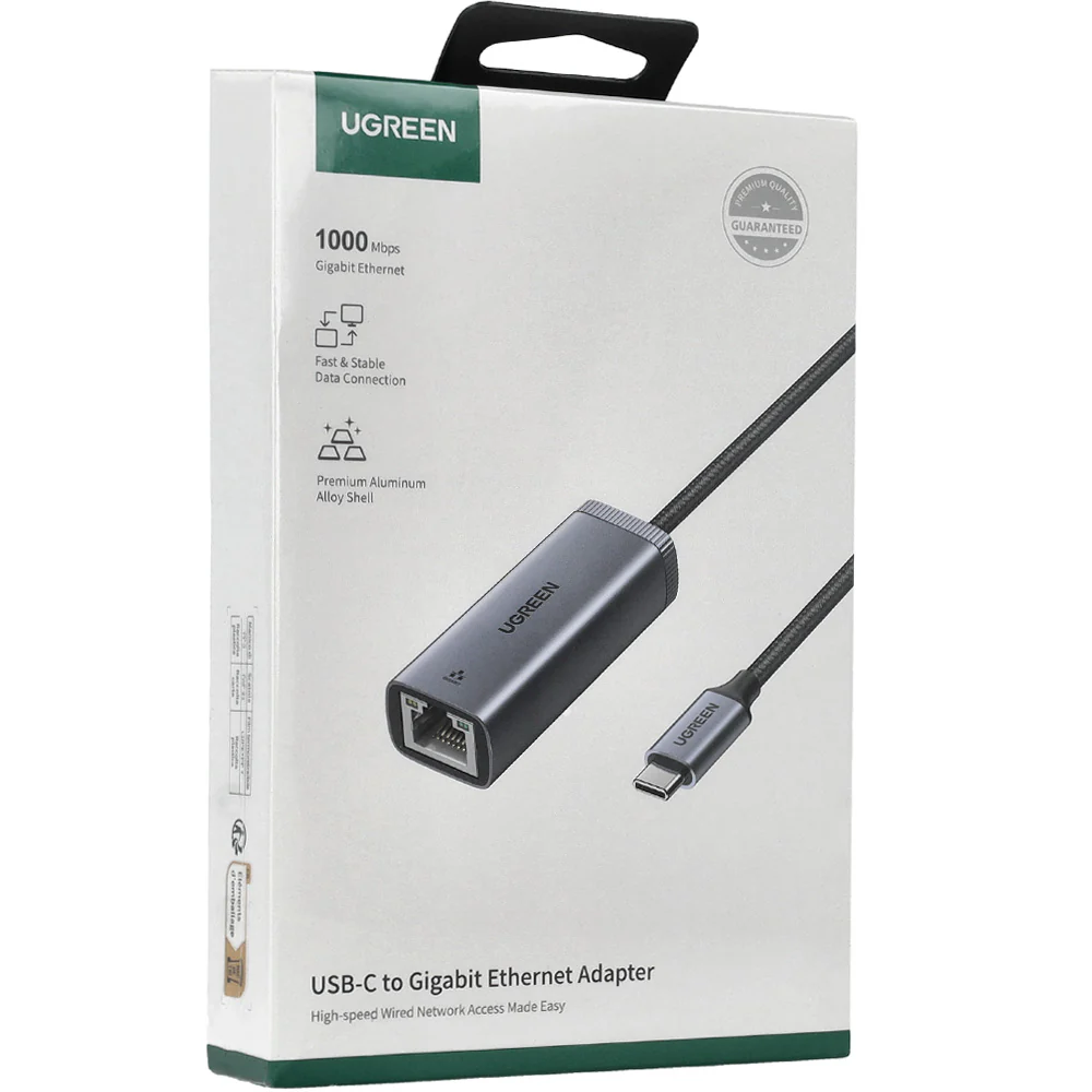 Adapter USB-C für Ethernet (RJ45), 1000 Mbps, Ugreen CM483, Schwarz-Grau - Image 8