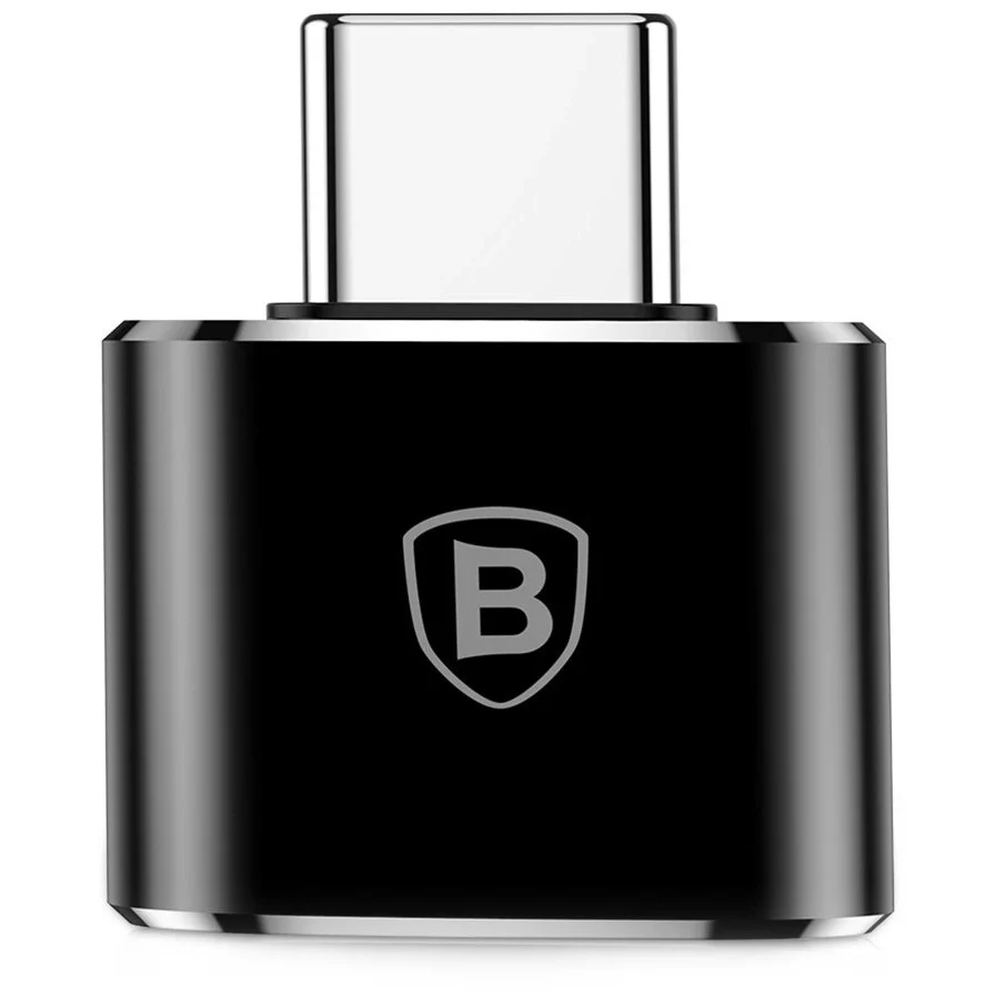 Adapter von USB-A (weiblich) auf USB-C (männlich), Baseus Mini, Schwarz - Image 4
