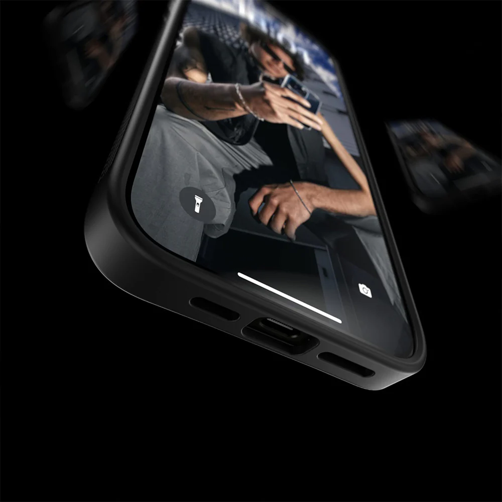 Antibakterielle Schutzhülle PanzerGlass ClearCase für Apple iPhone 15 Pro Max, Schwarz - Image 8