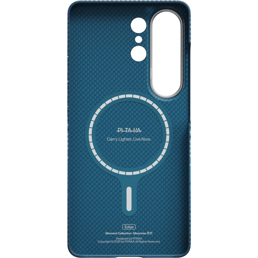 Aramid Handyhülle für Galaxy S26 Ultra, Pitaka Edge Case, mit programmierbaren Tasten Aaron Button, mit MagSafe, Blau - Image 2
