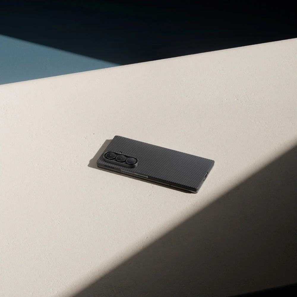 Aramid Handyhülle für Galaxy Z Fold7, PITAKA Ultra-Slim Case mit MagSafe, Schwarz mit Kevlar - Image 6