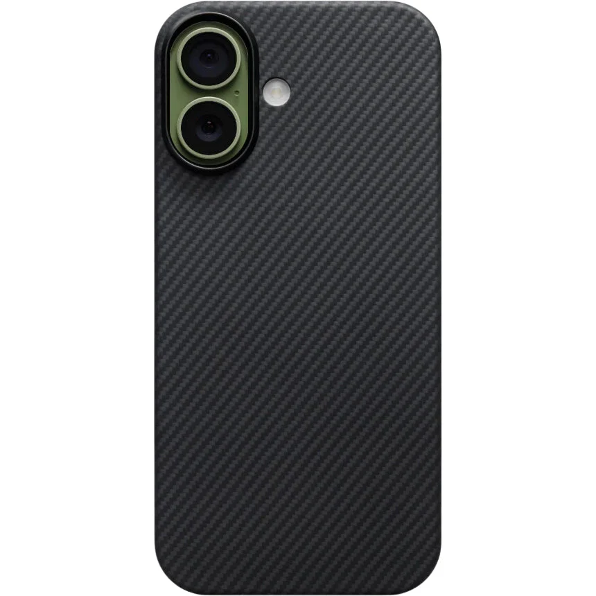 Aramid Handyhülle für iPhone 17, PITAKA Ultra-Slim Case PitaTap mit MagSafe, Schwarz - Image 3
