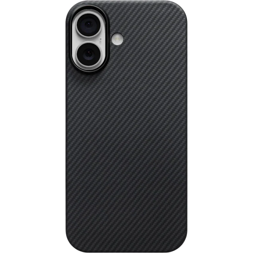 Aramid Handyhülle für iPhone 17, PITAKA Ultra-Slim Case PitaTap mit MagSafe, Schwarz - Image 4